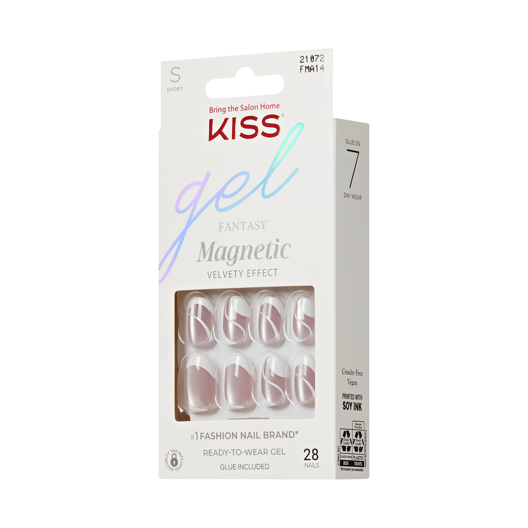 KISS Gel Fantasy Magnetic Press On Glue Nails - Guess