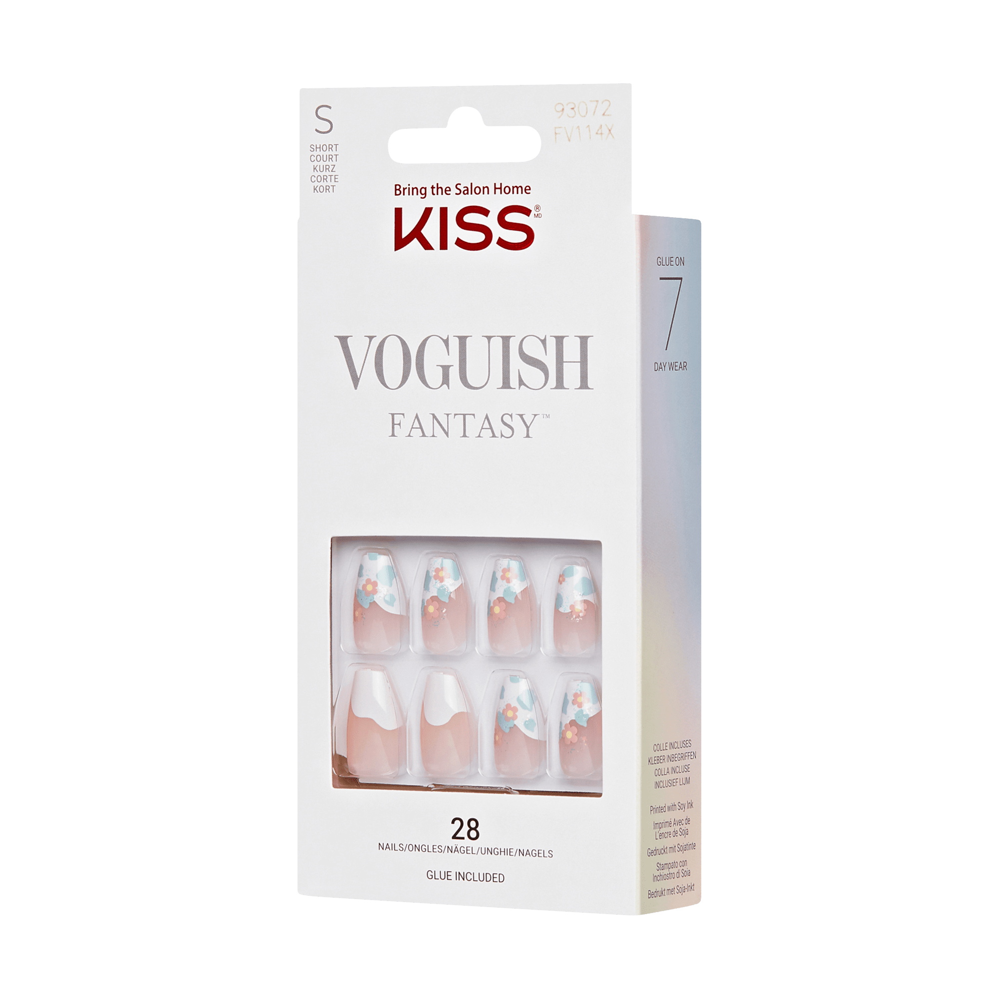 KISS Voguish Fantasy Press On Glue Nails - Midnight Elixer