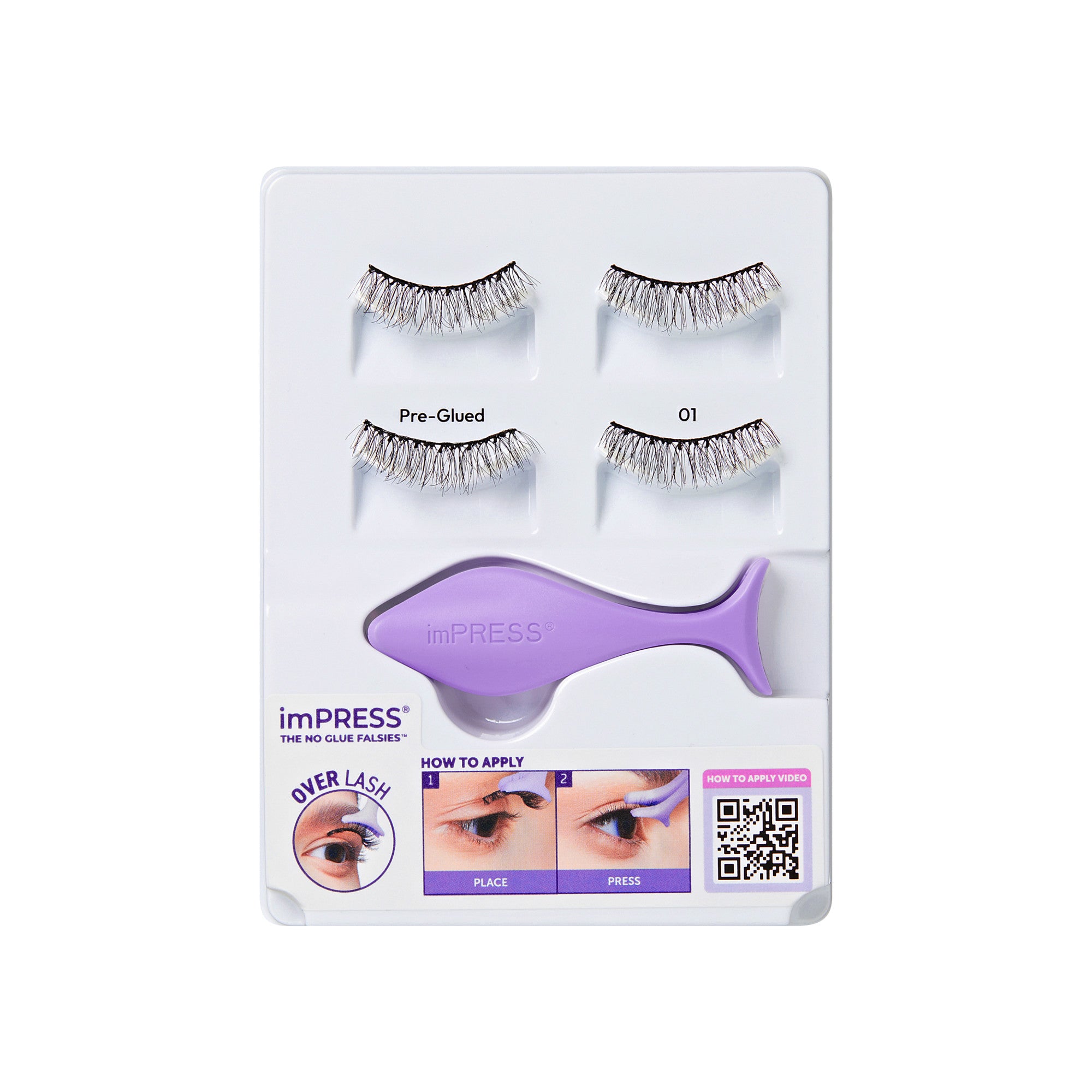 imPRESS Pre-Glued Strip Lashes Kit - Classic Natural