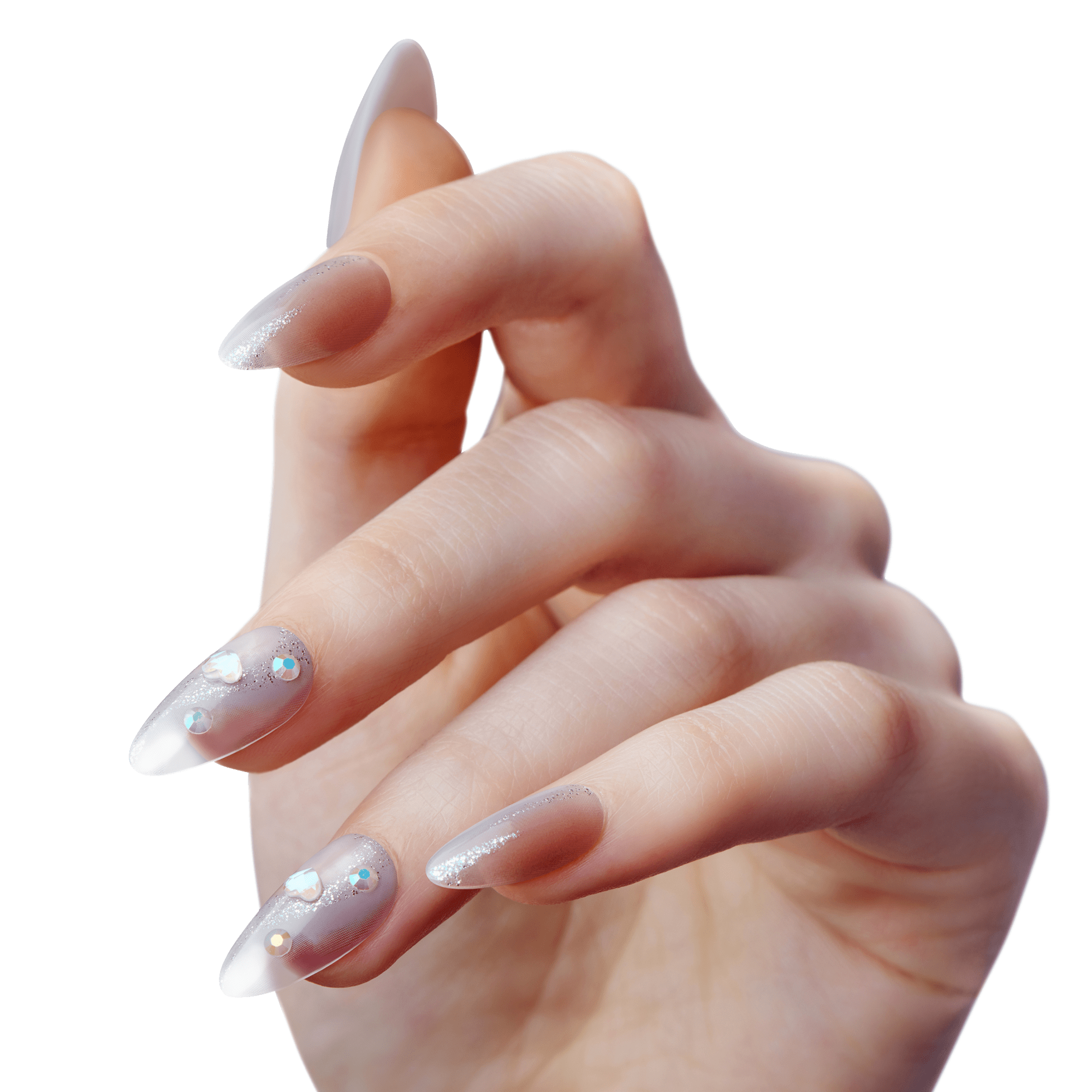 KISS Gel Fantasy Jelly Press On Glue Nails - Jelly Princess