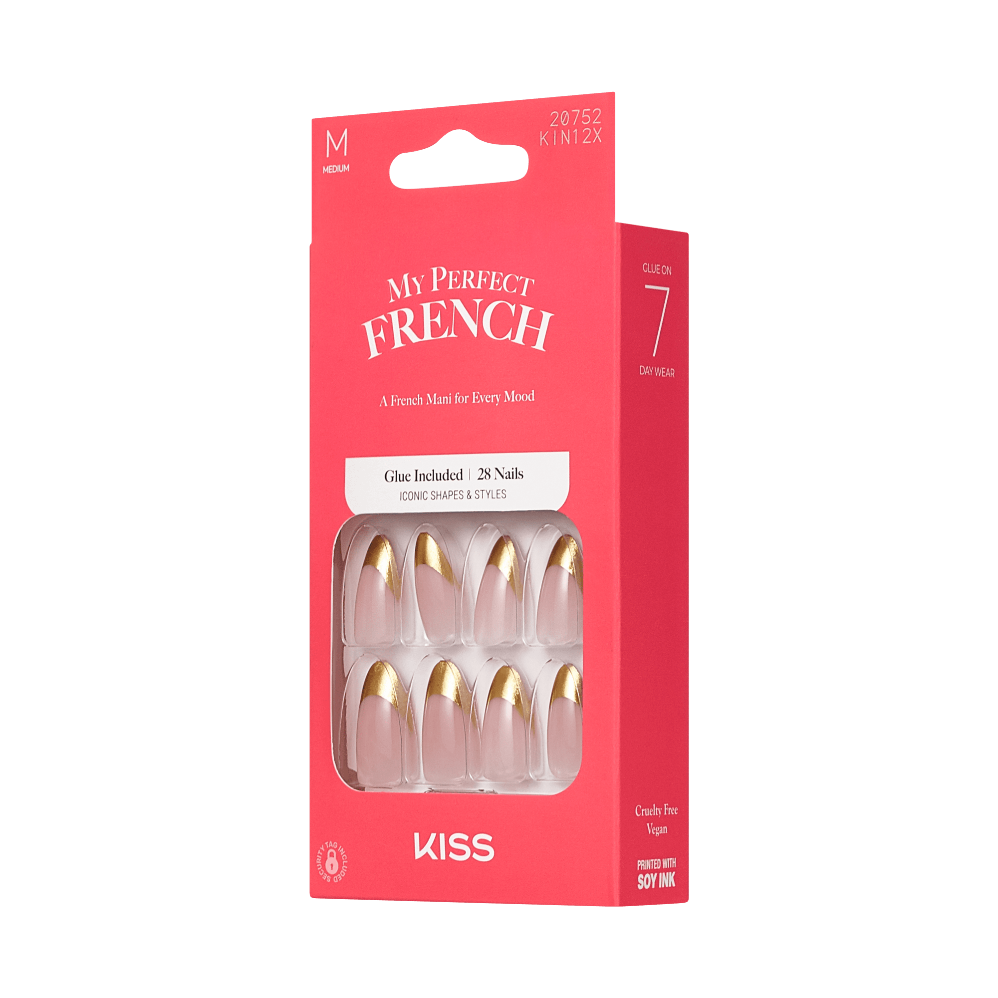 KISS My Perfect French Press On Glue Nails - Hold U