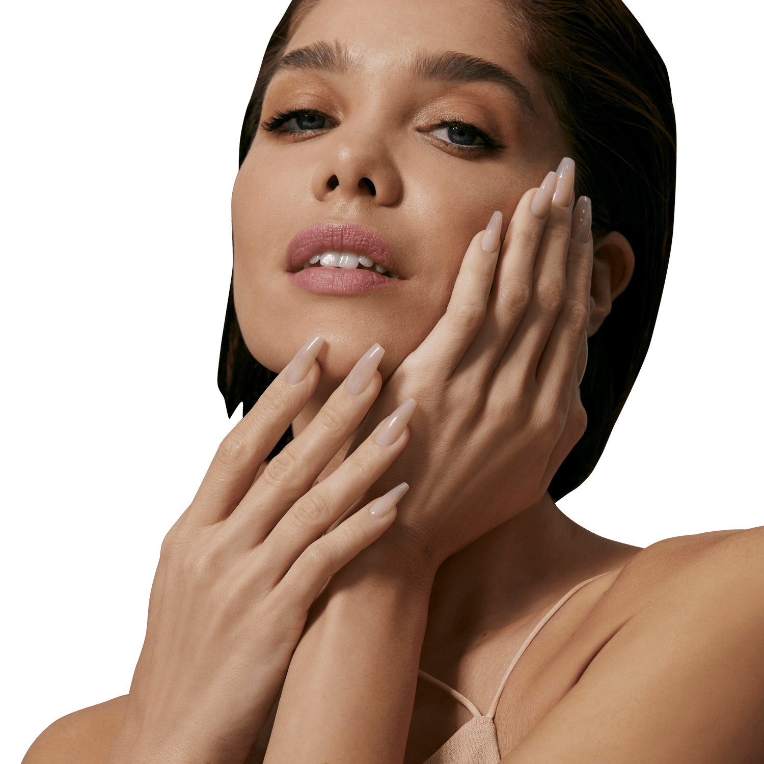 KISS Bare but Better Press On Glue Nails - Nude Drama