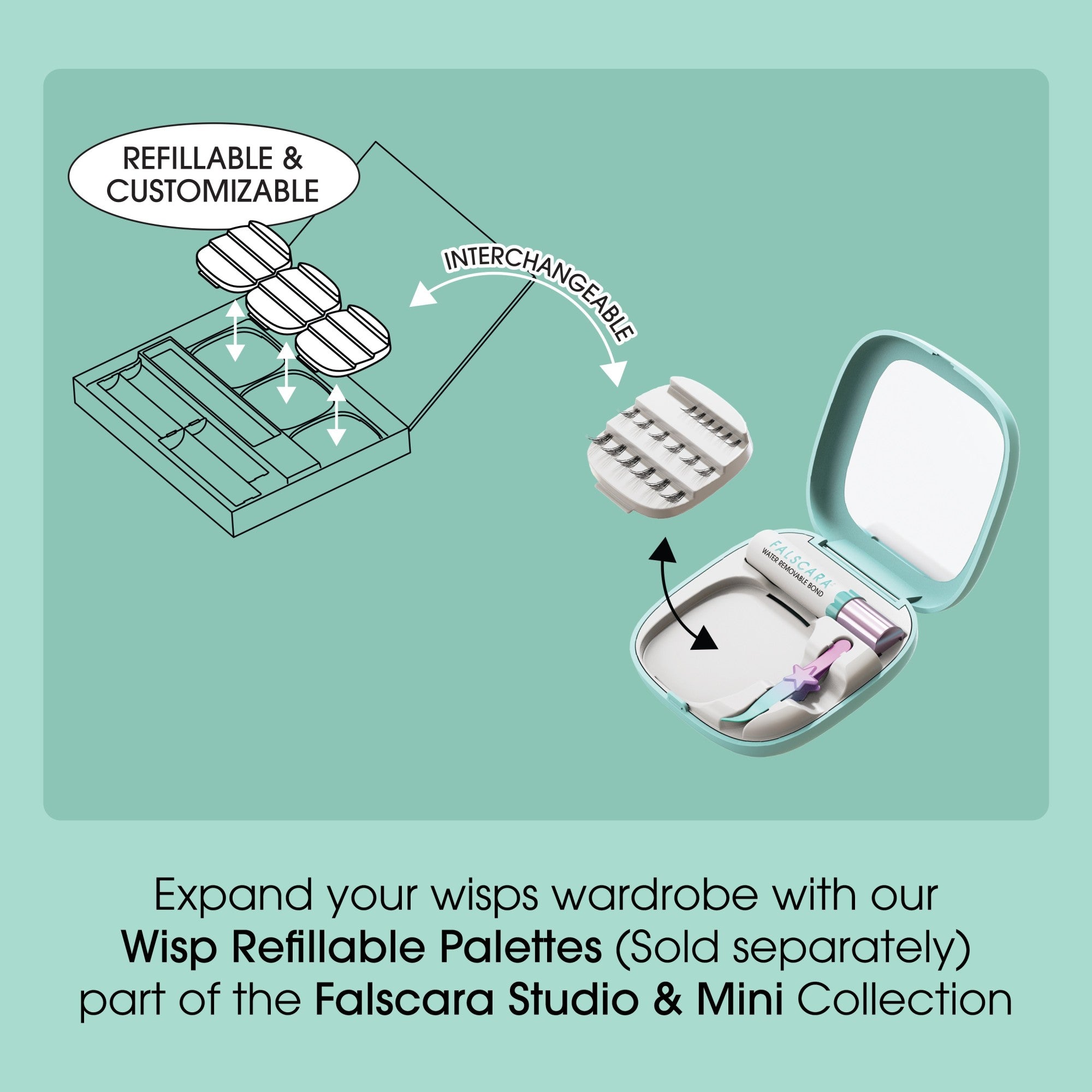 FALSCARA Studio Mini On-The-Go Kit – Classic Natural - 36 Wisps