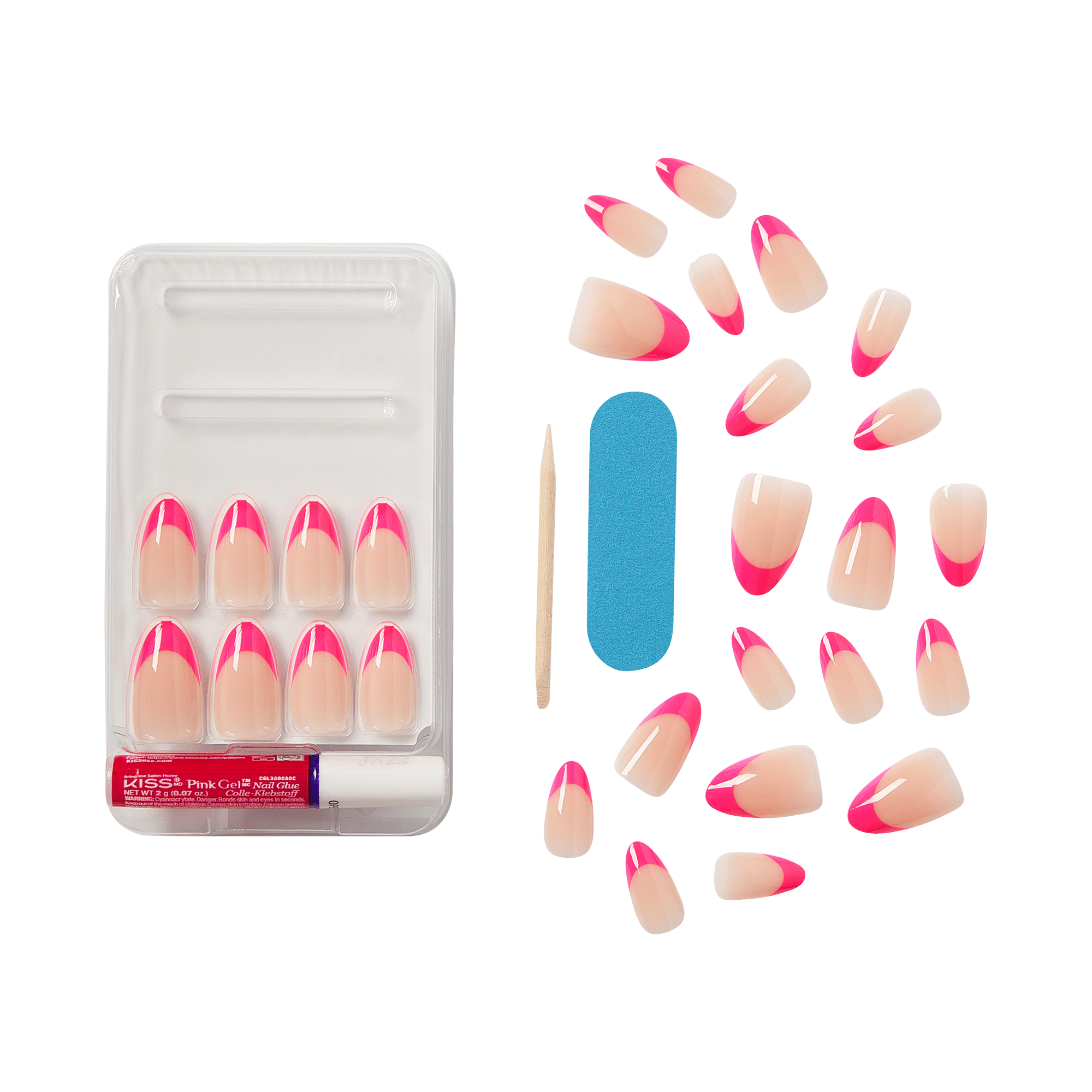 KISS Voguish Fantasy Press On Glue Nails - The Thrill