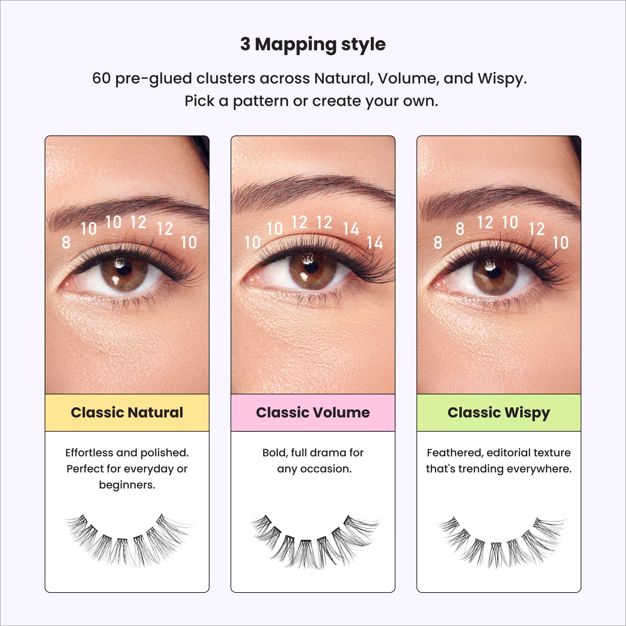 imPRESS Falsies Pre-Glued Individual Lashes Kit