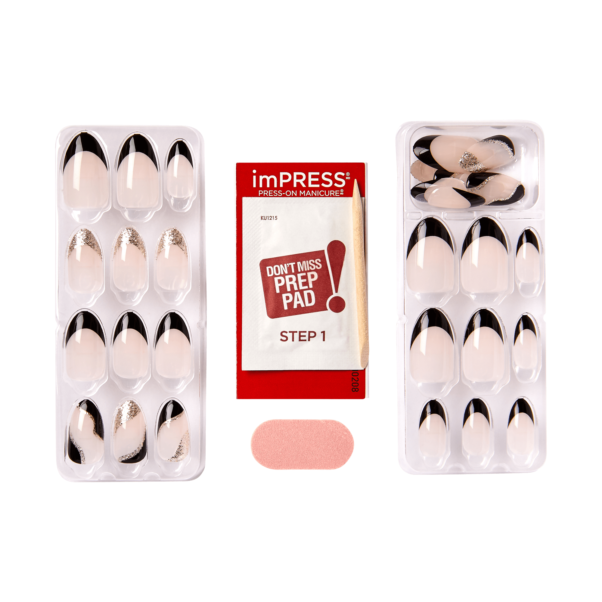 imPRESS Modern French Tip Press On Nails - Illusion