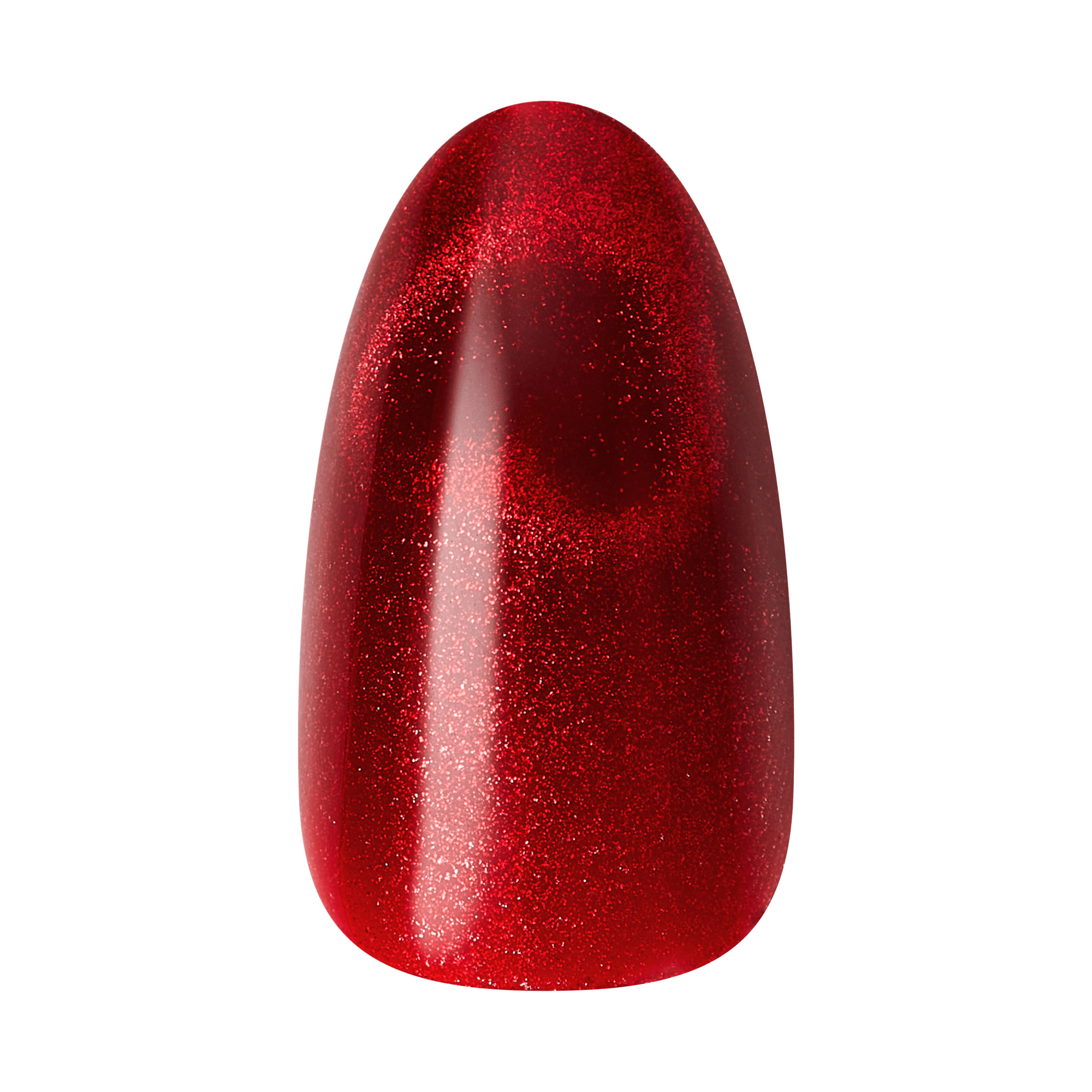 Kiss Glam Embellished Press On Fake Glue Nails - Famous | 3D & Jewel Design, Red, Medium, Almond