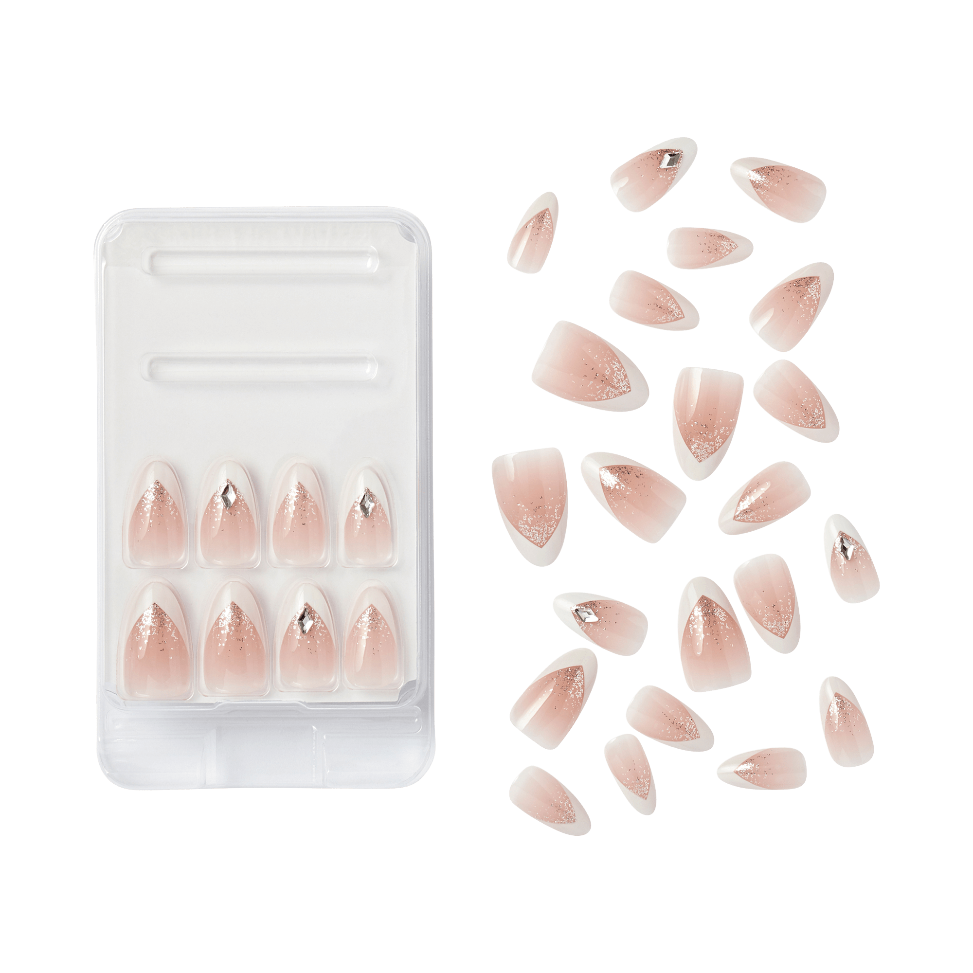 KISS Classy Premium Press On Glue Nails - Croissant City