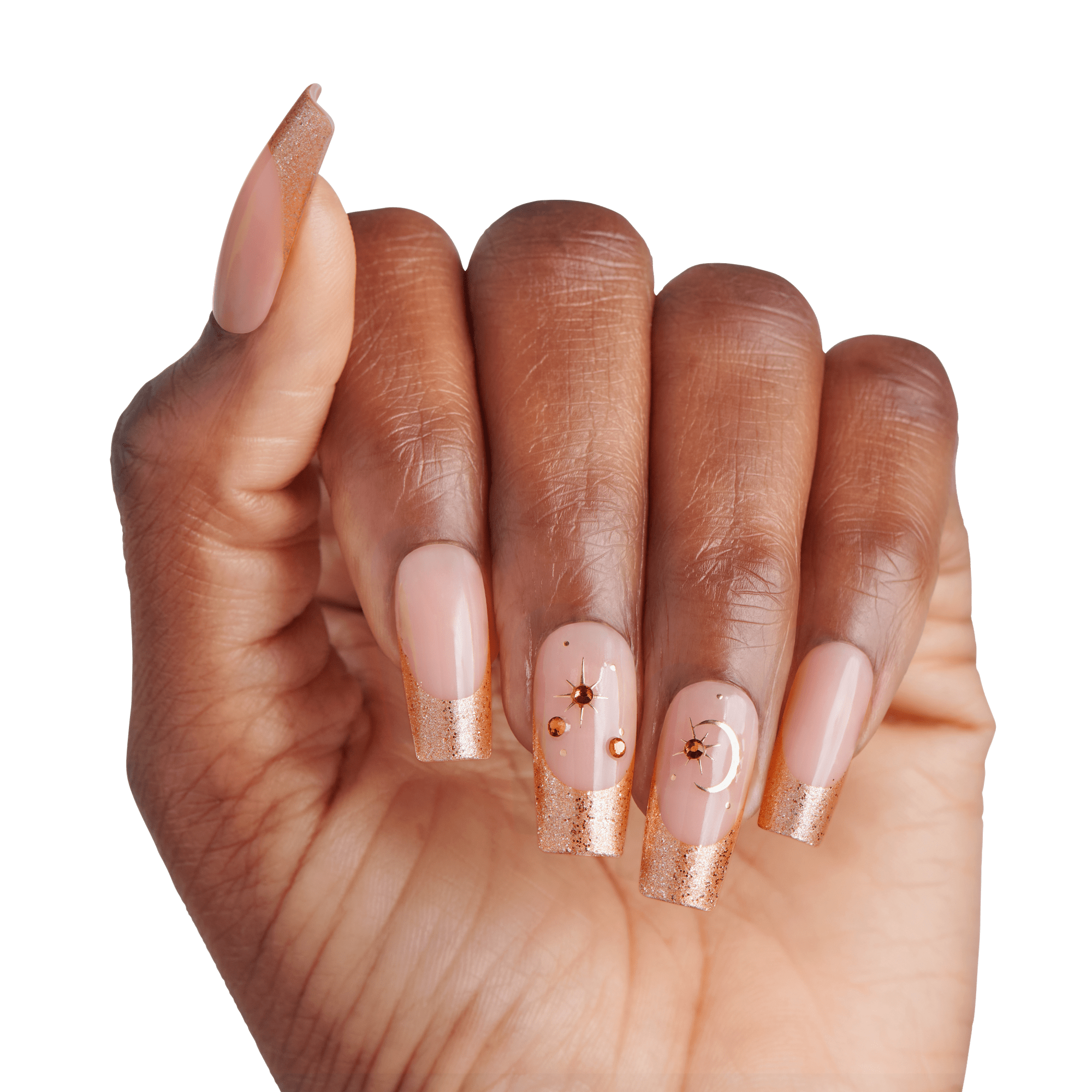 KISS Masterpiece Press On Glue Nails - Stardust Hues