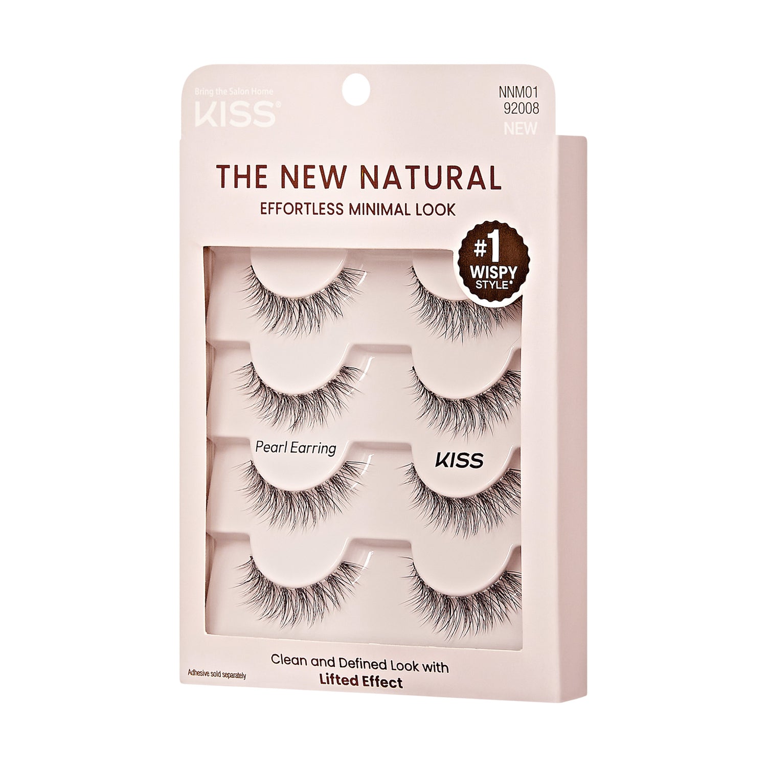 Packaging for KISS The New Natural lash multipack in &
