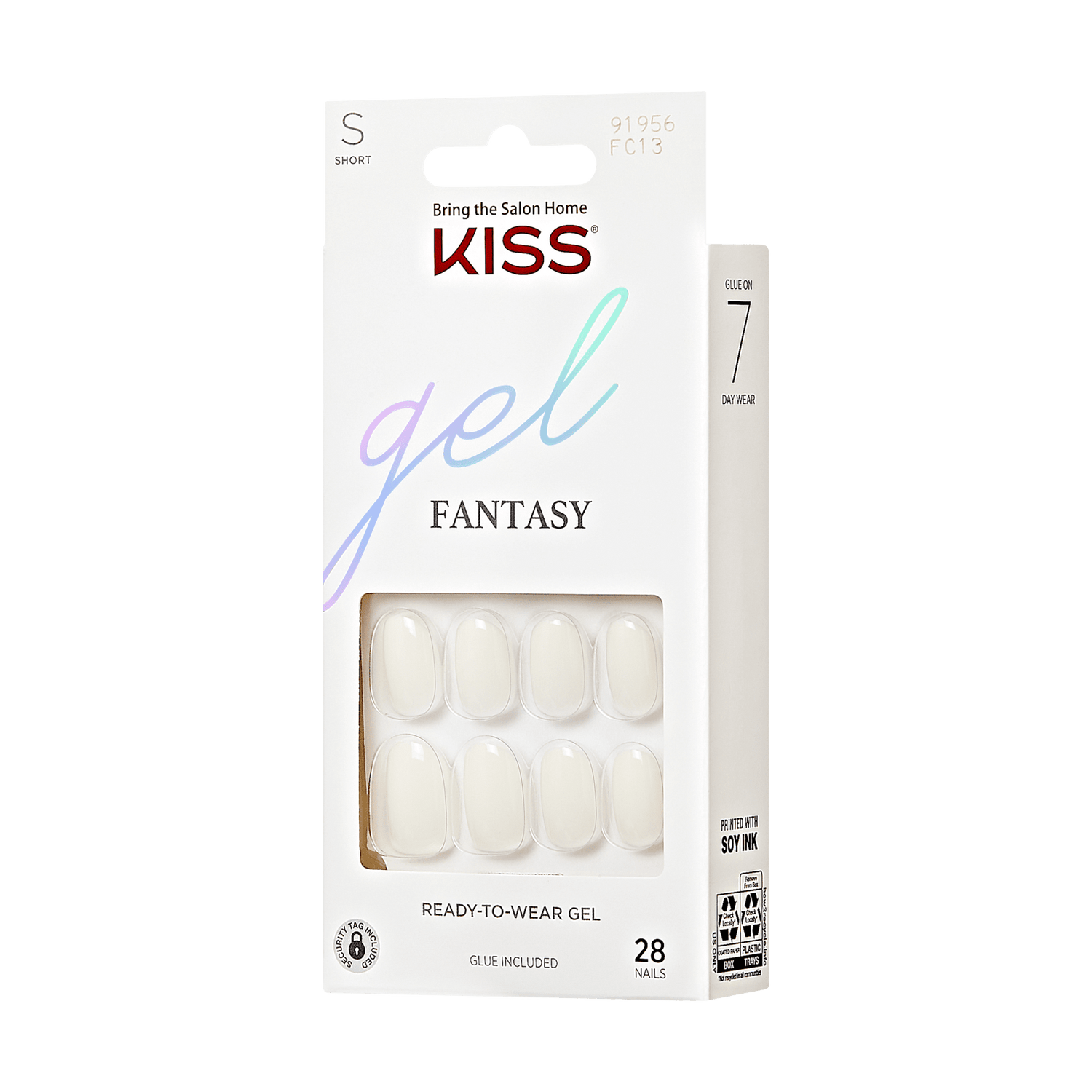 KISS Gel Fantasy Color Press On Glue Nails - Perfect Fit