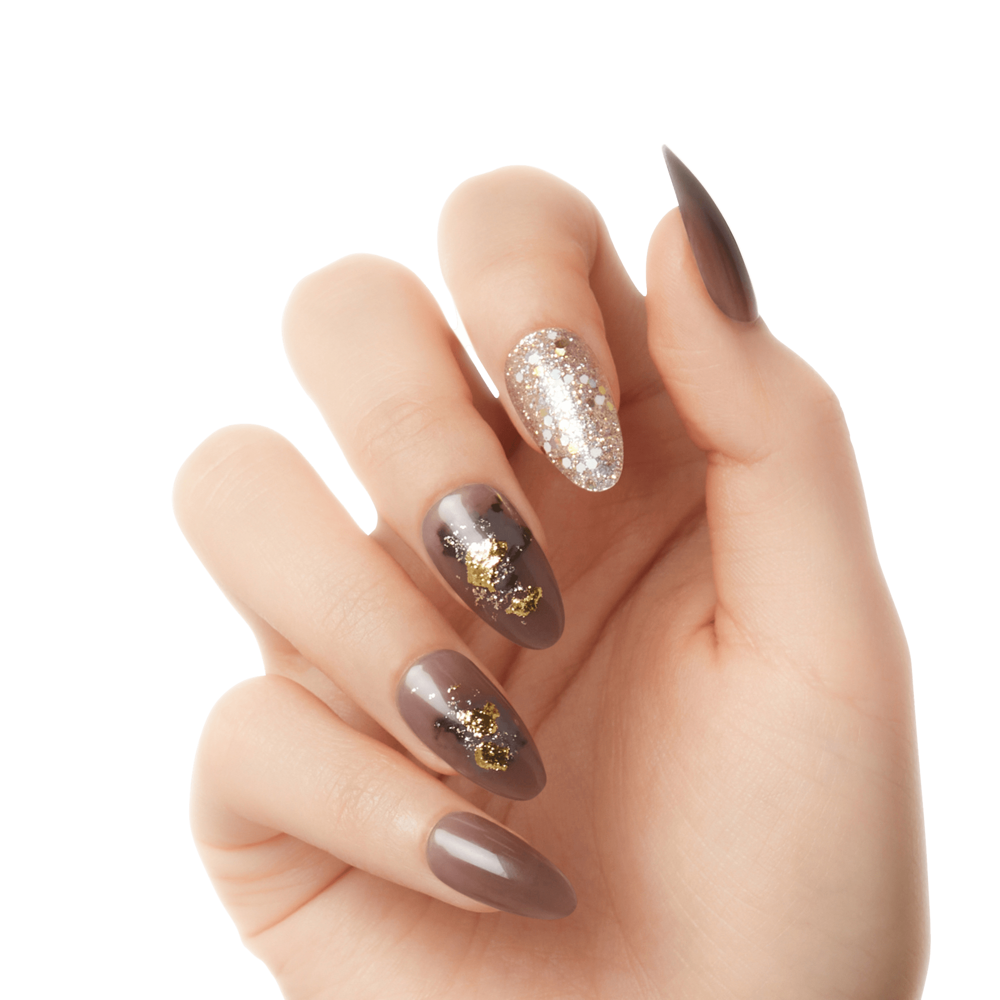 KISS Gel Fantasy Jelly Press On Glue Nails - Floral Jelly