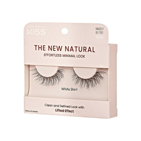 KISS The New Natural full strip false eyelashes in shade \