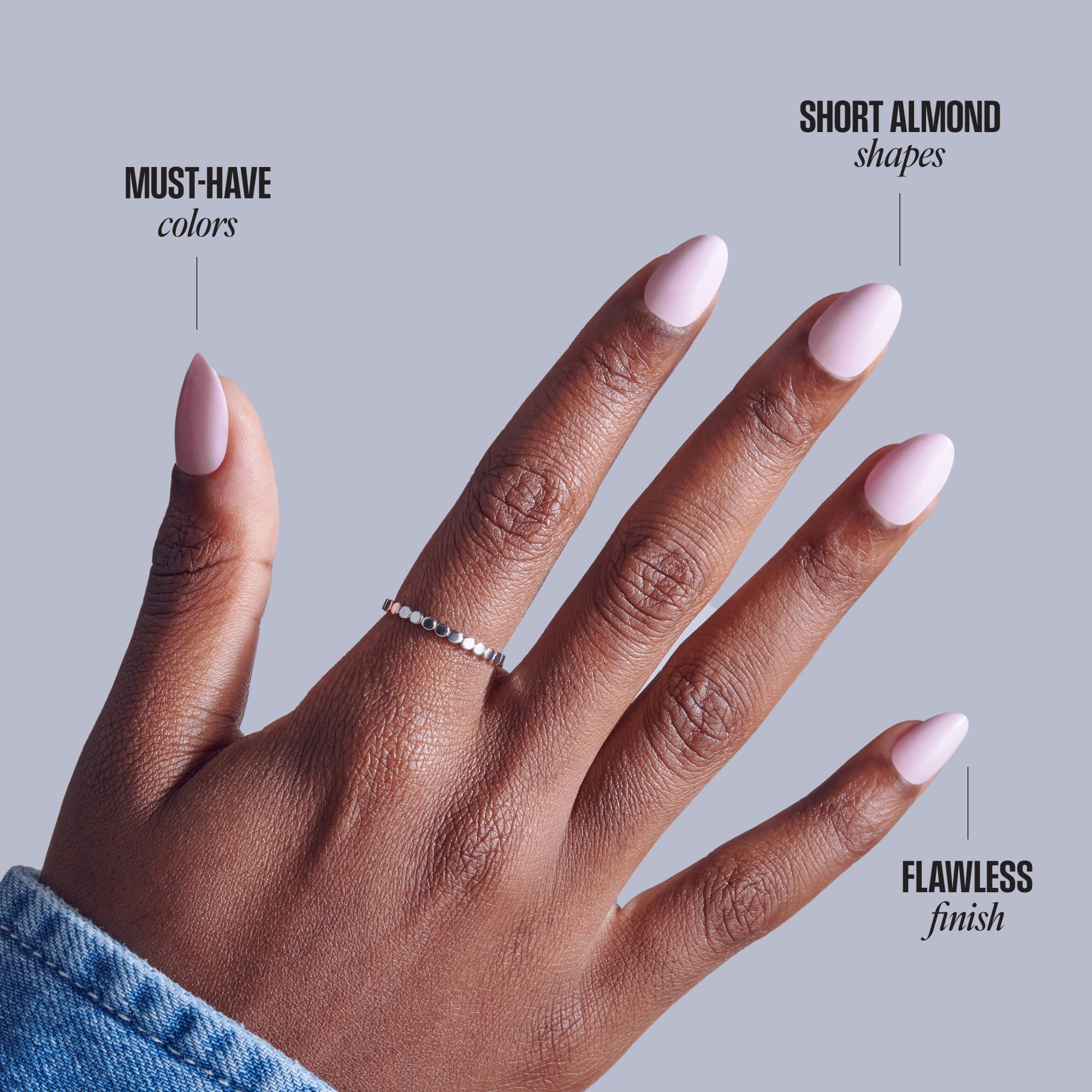 KISS CORE Color Press On Glue Nails - Euphonious