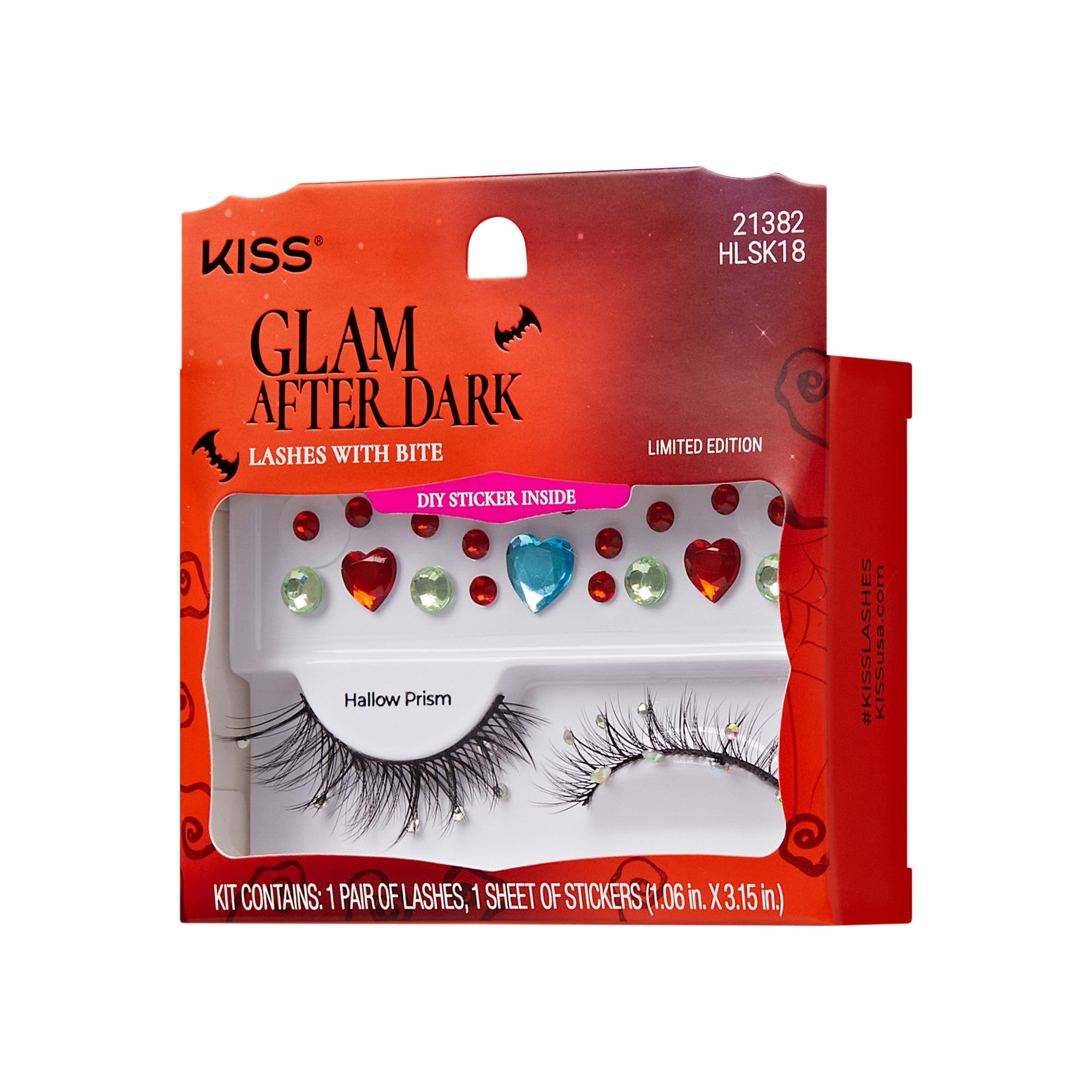 KISS Halloween Decorated Lashes & Gem Sticker - Hallow Prism