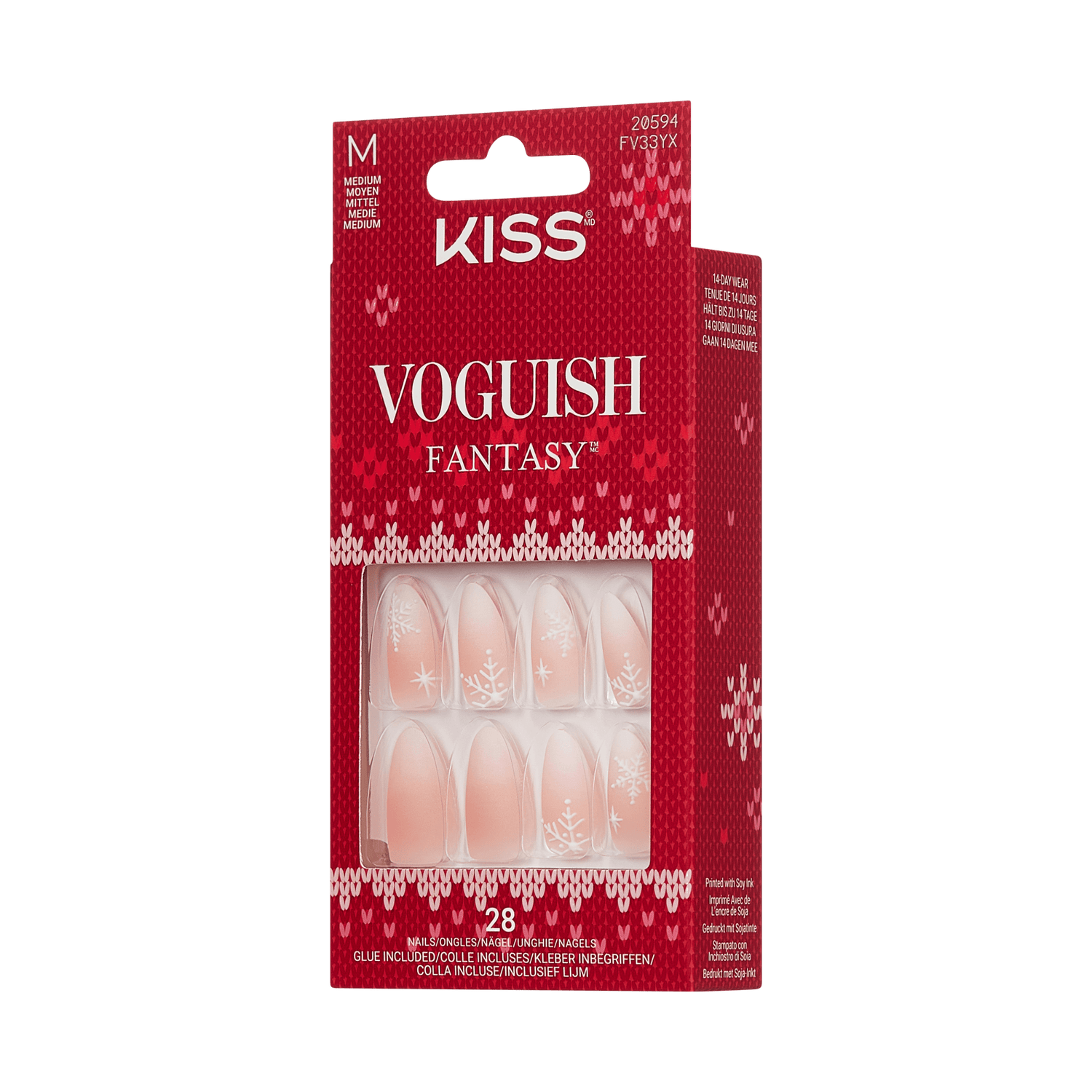 KISS Voguish Fantasy Holiday Press On Glue Nails - Sleigh All Day