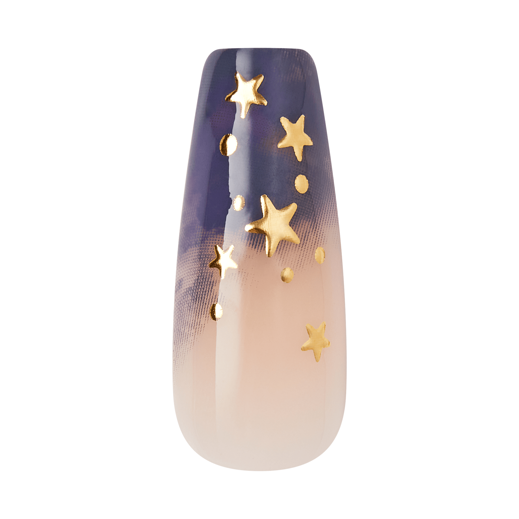 Kiss Haunt Halloween Press On Fake Glue Nails - Spooky Tips | Design, Blue, Long, Coffin, Glow In The Dark