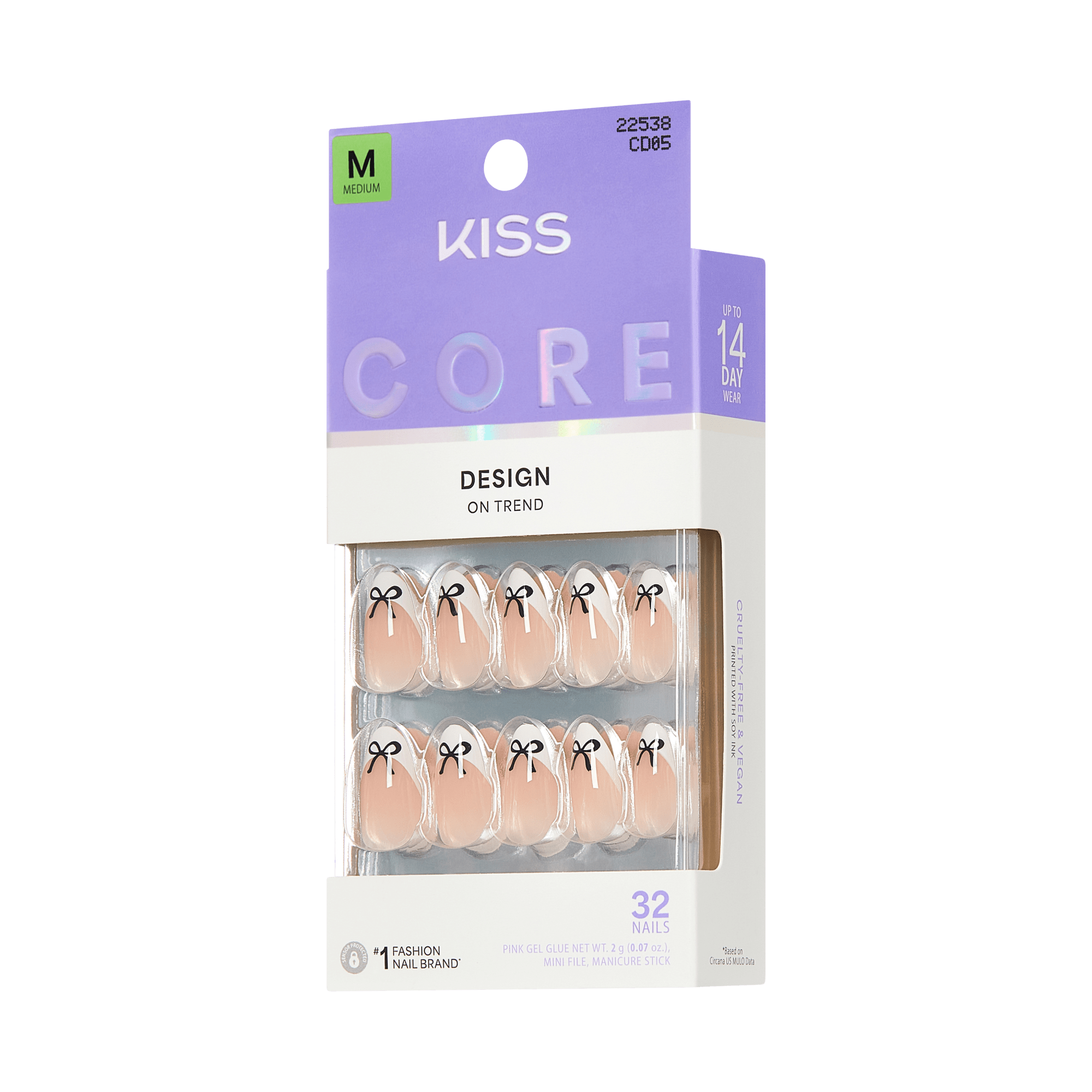 KISS CORE Design Press On Glue Nails - Our Moment