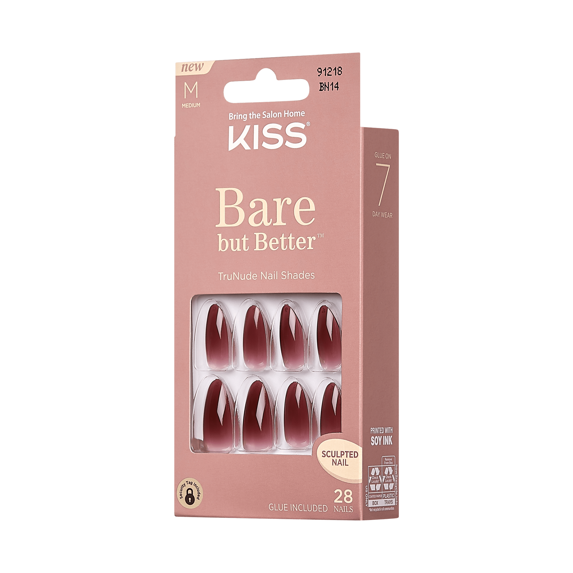 KISS Bare but Better Press On Glue Nails - Chemistry