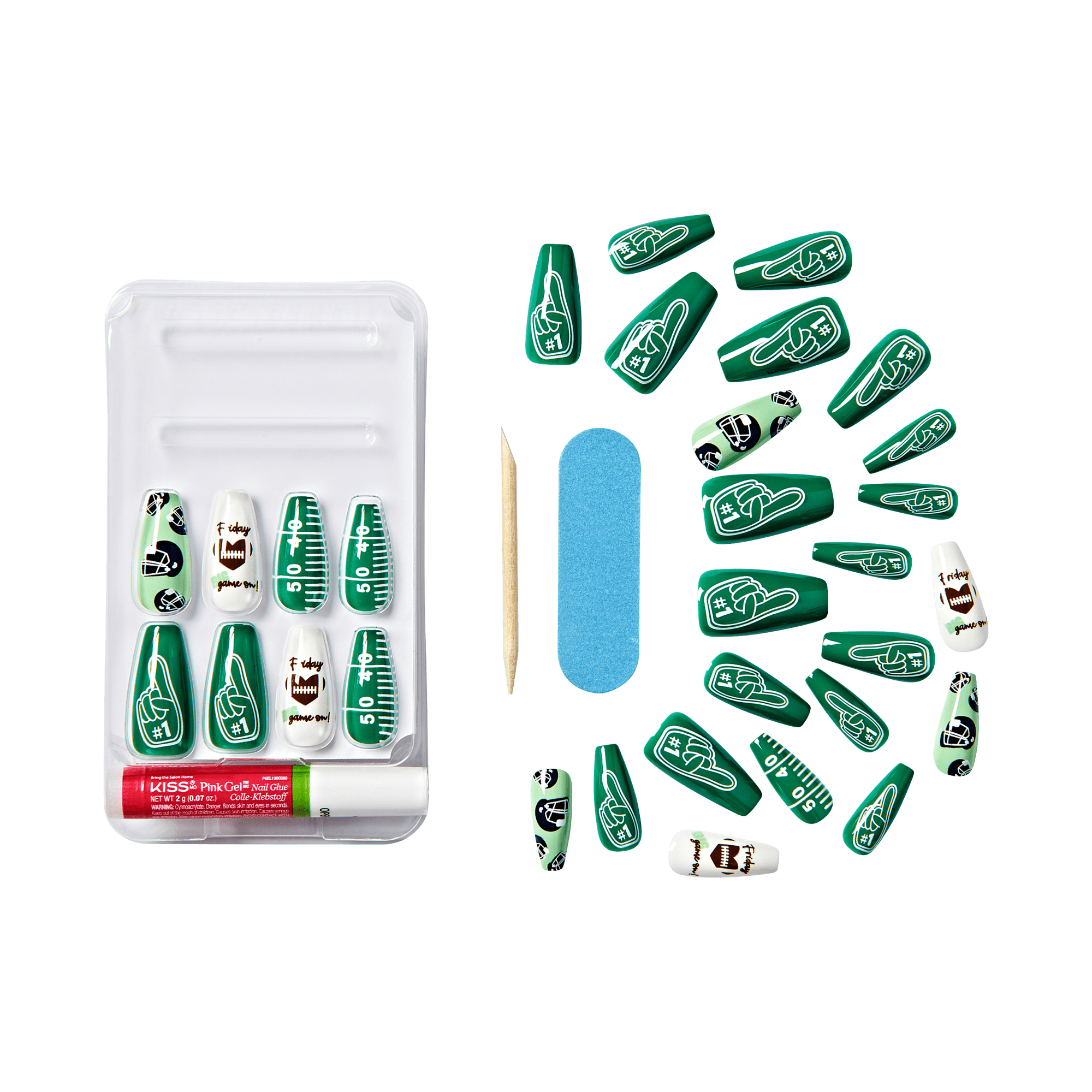 KISS Voguish Fantasy Press On Glue Nails - In My Zone