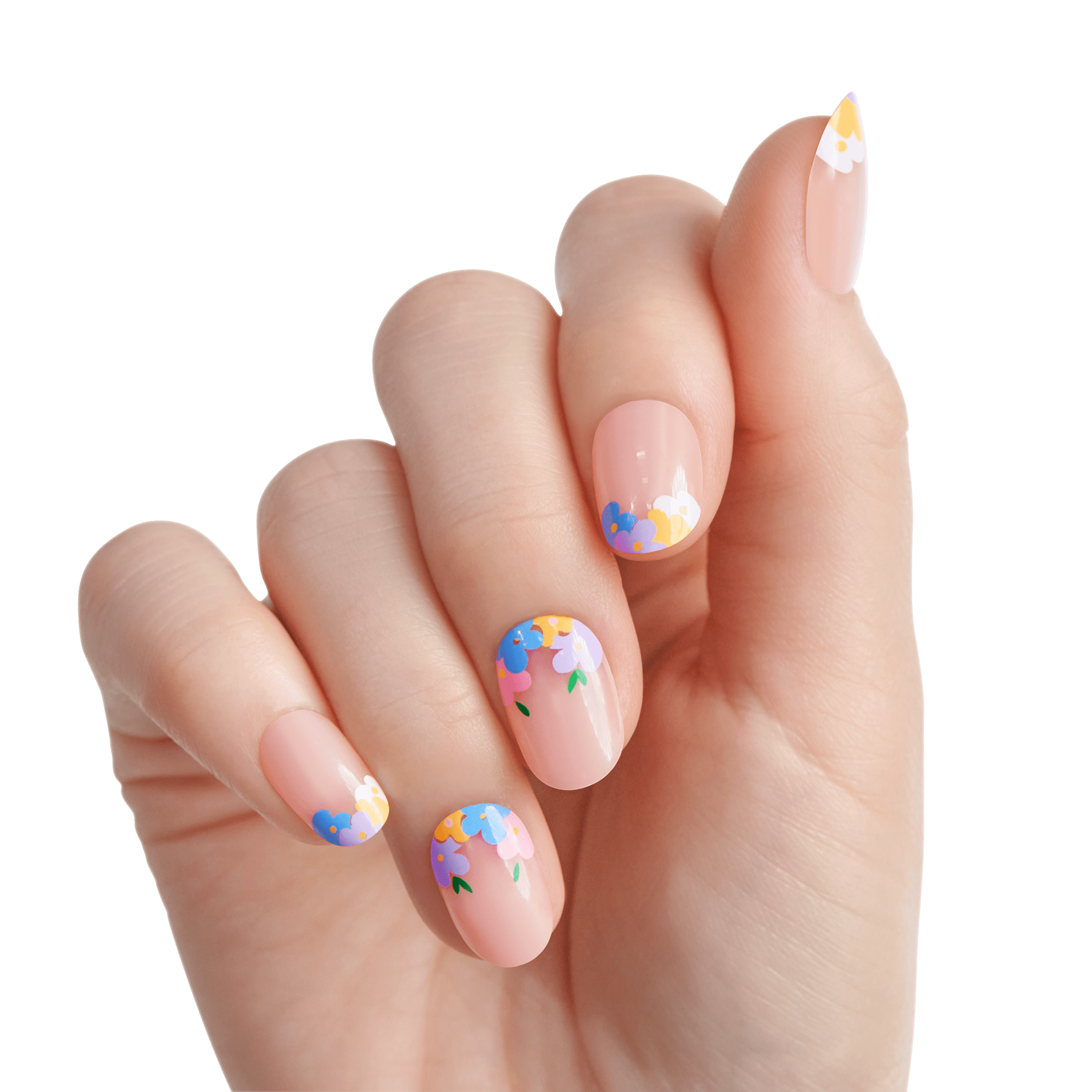KISS Voguish Fantasy Press On Glue Nails - Heartening