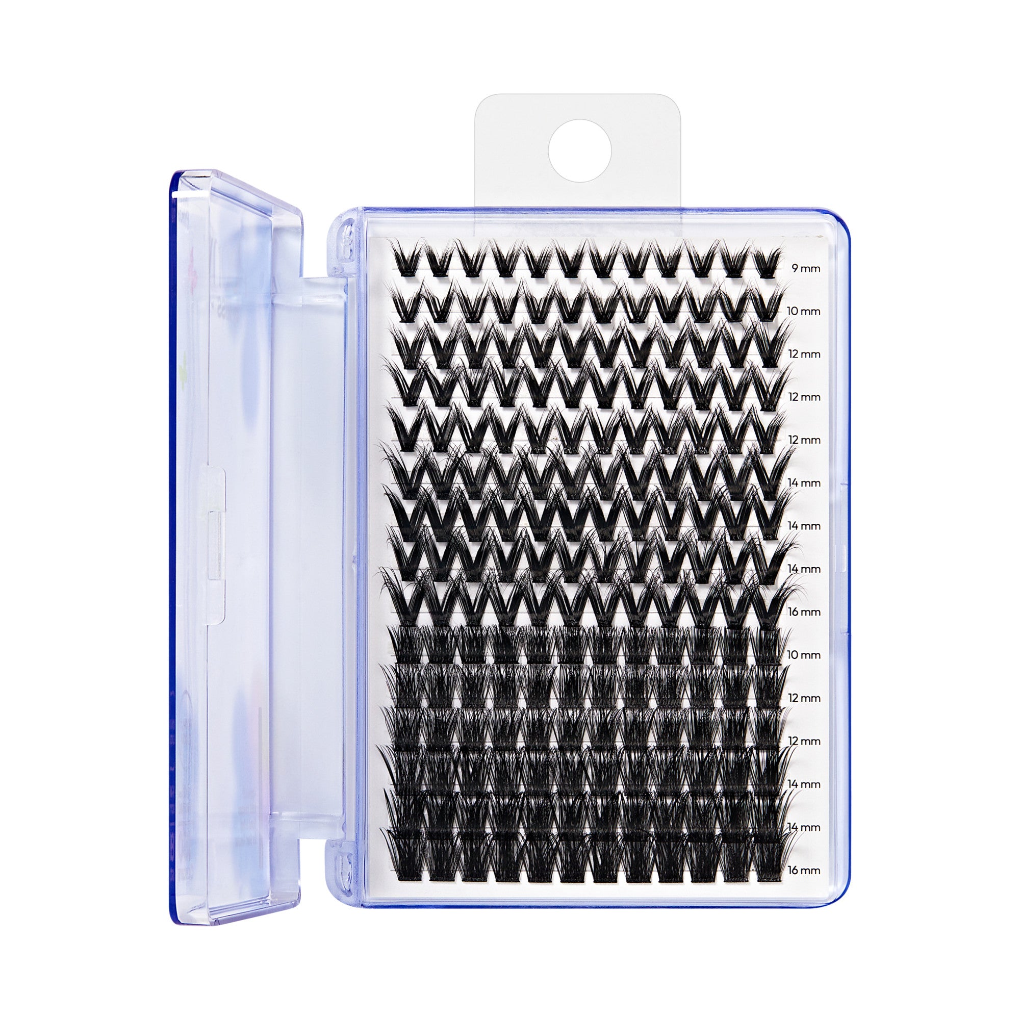 KISS Peony False Eyelashes, Lash Extension Kit, 180 Lash Clusters - Moonlit Bloom