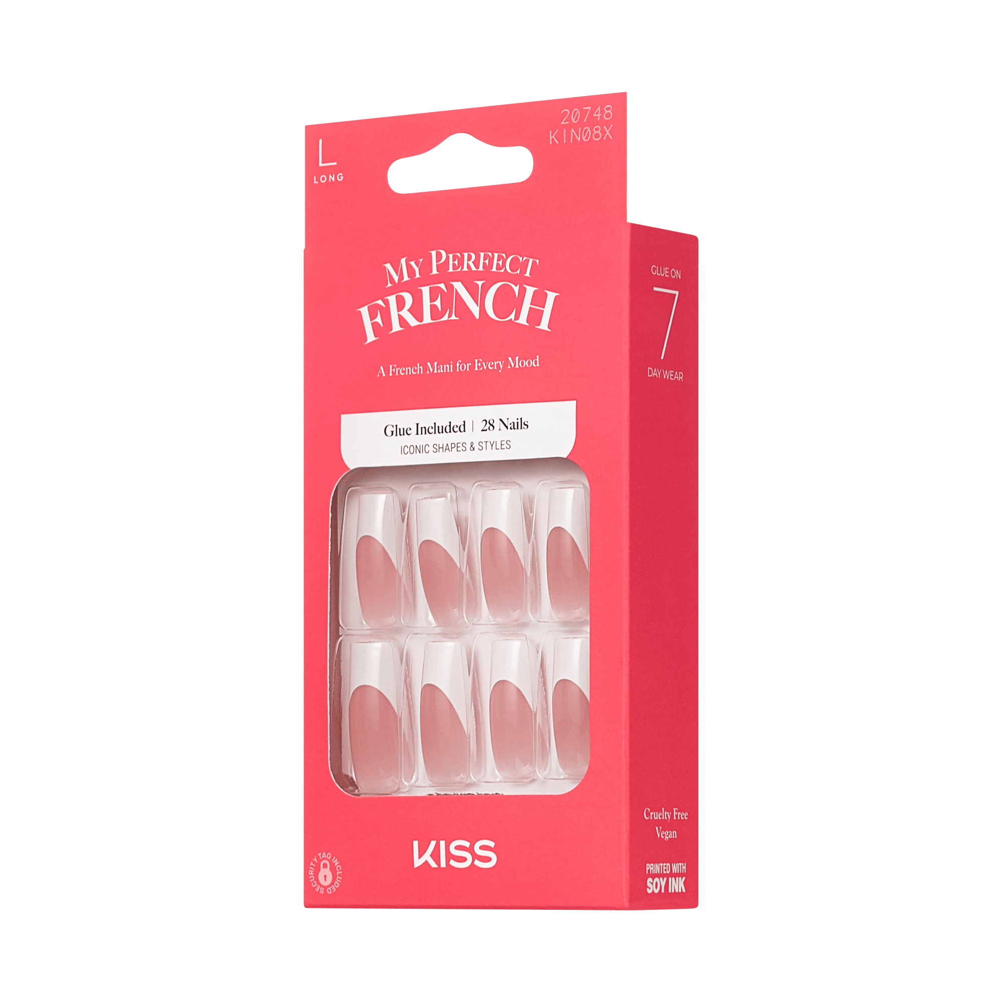 KISS My Perfect French Press On Glue Nails - Westside