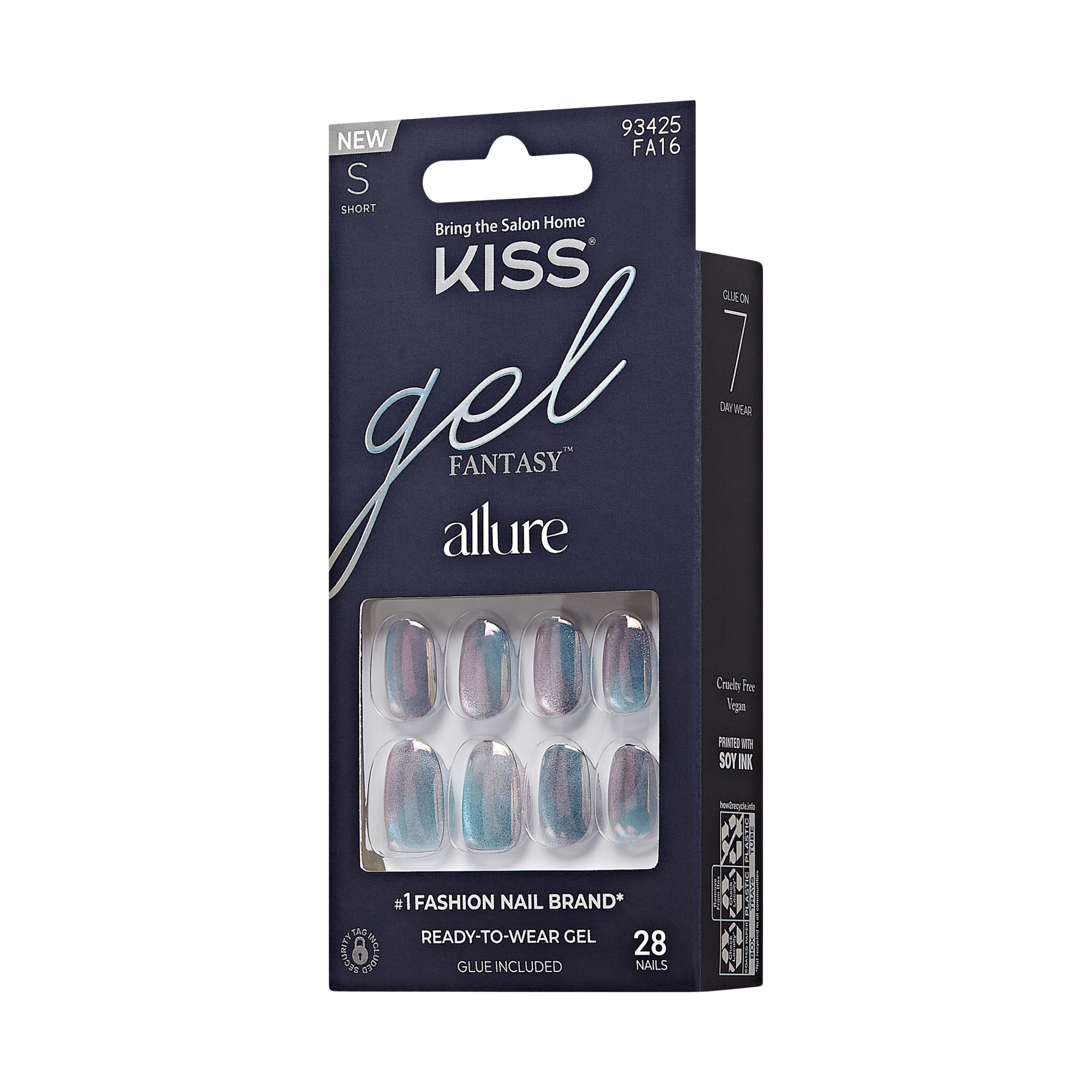 KISS Gel Fantasy Allure Press On Glue Nails - Change Chance