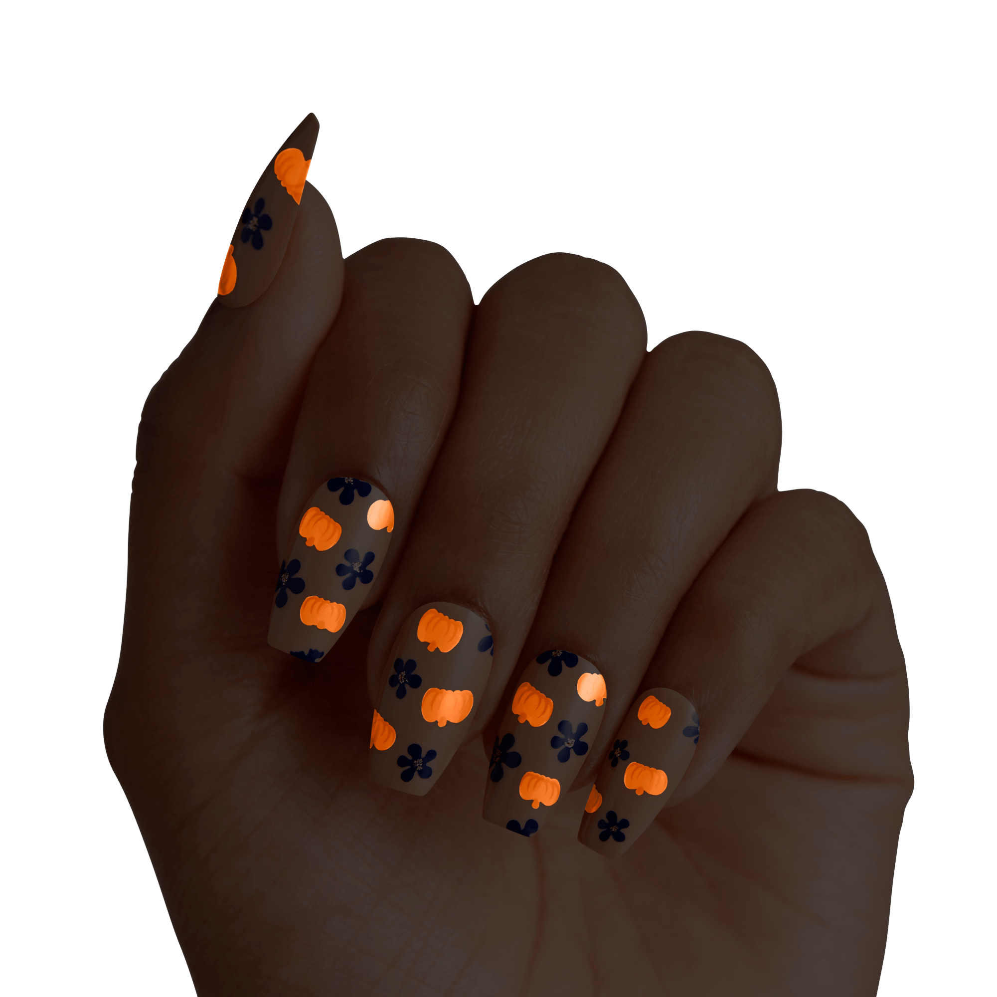 KISS Salon Design Halloween Press On Glue Nails - Allhallows Eve