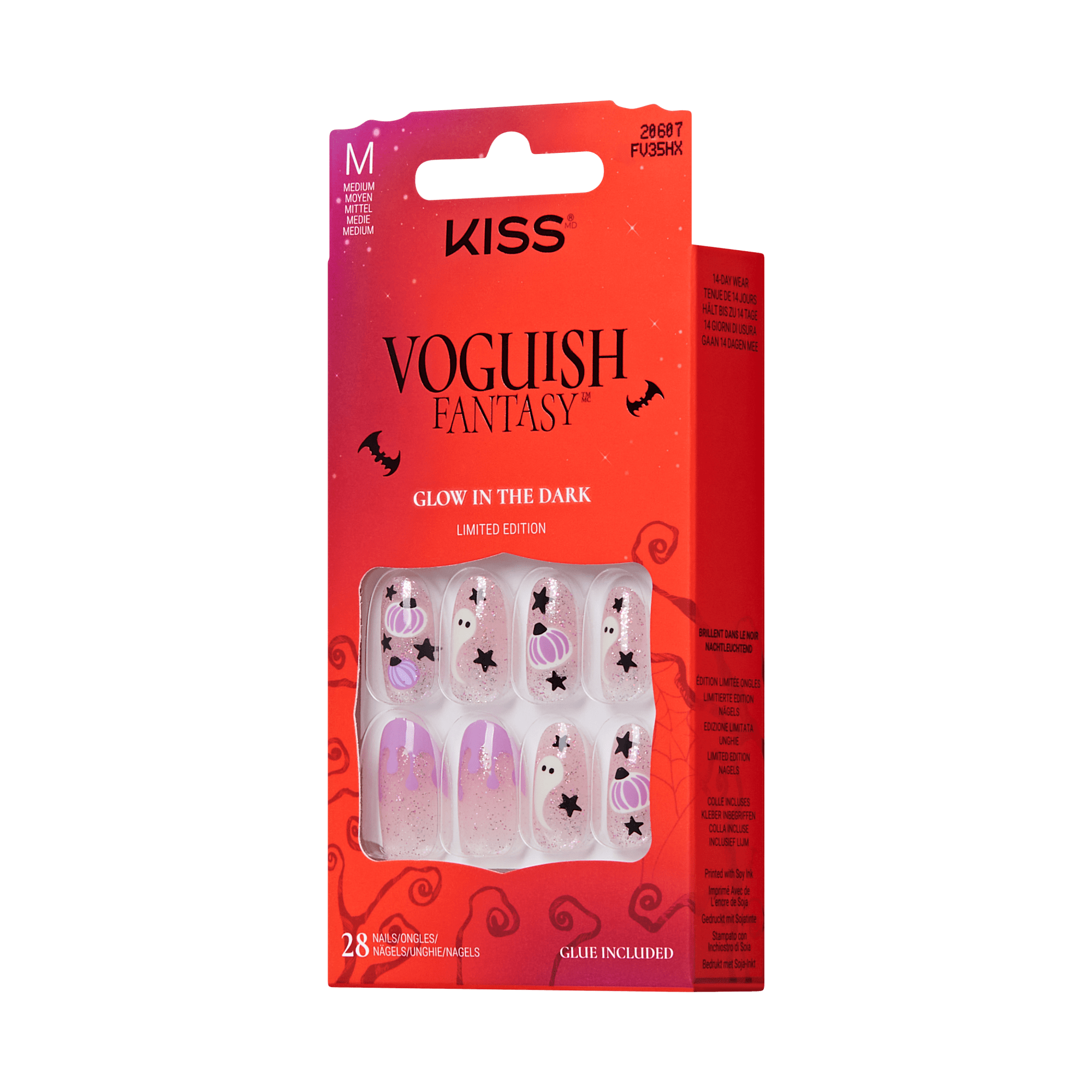 KISS Voguish Fantasy Halloween Press On Glue Nails - Mystery