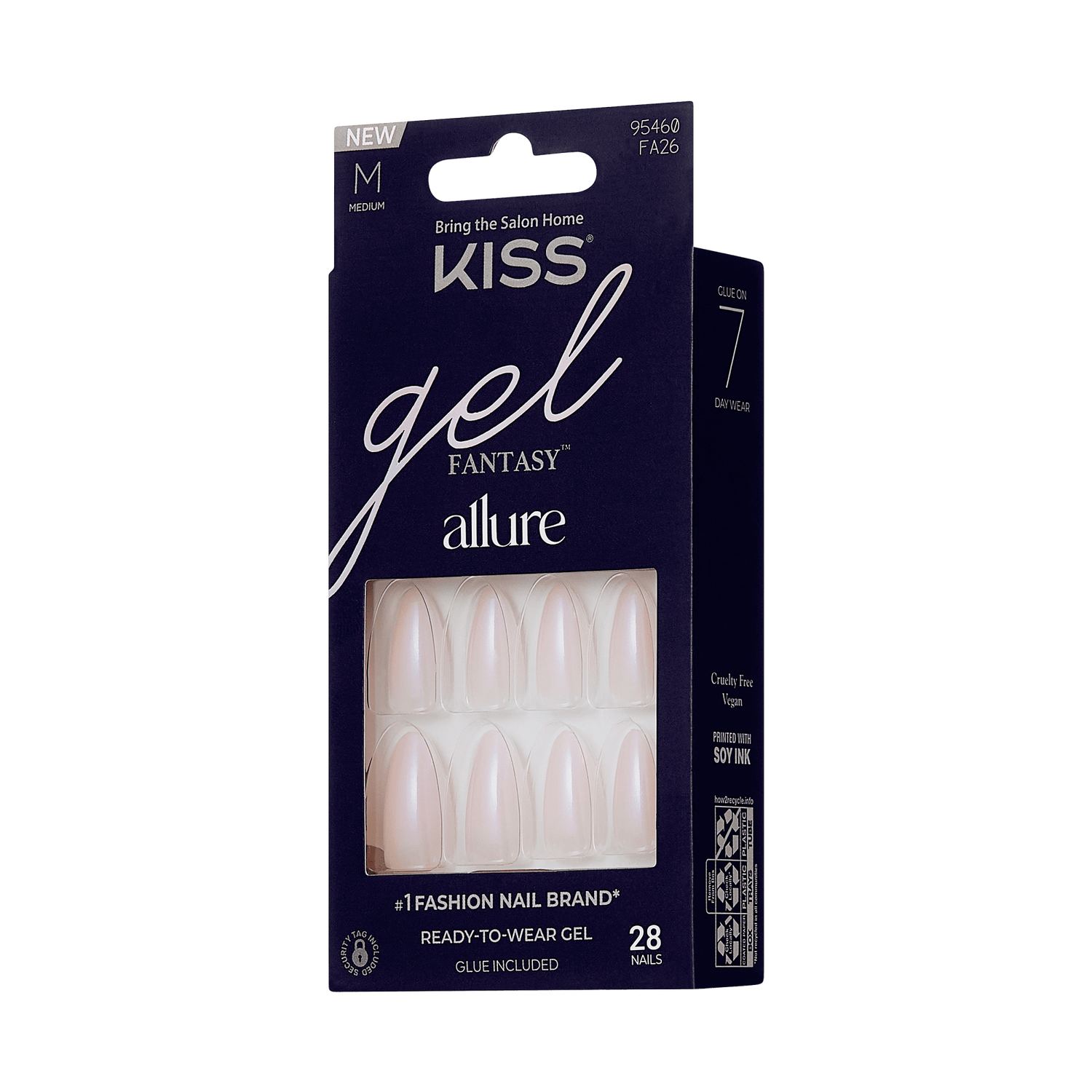 KISS Gel Fantasy Allure Press On Glue Nails - Space
