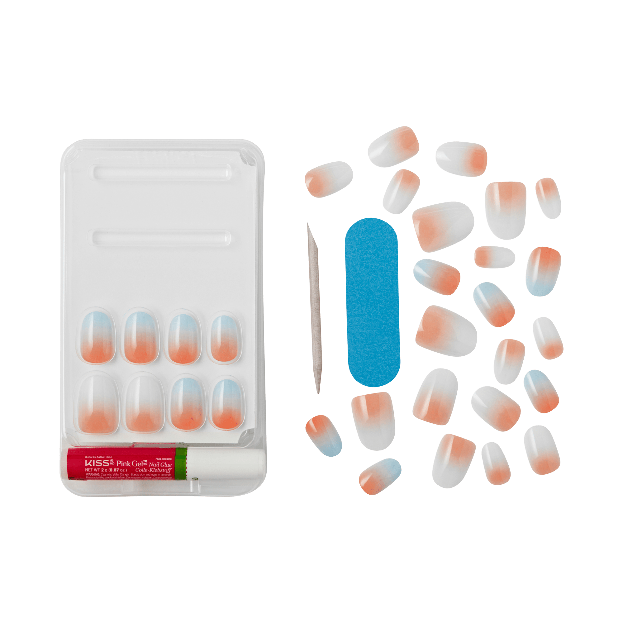 KISS Voguish Fantasy Press On Glue Nails - Wild Nights