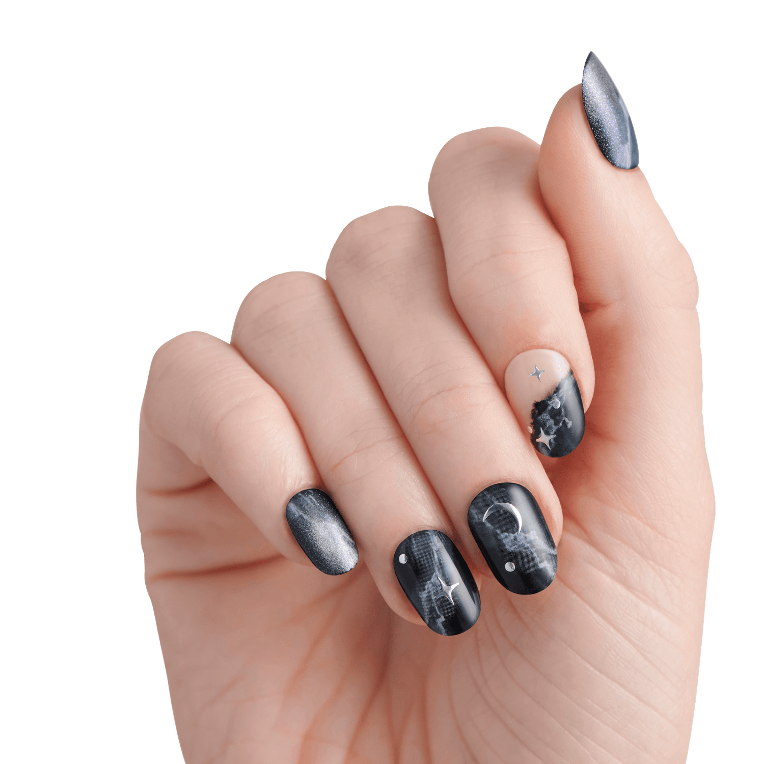 KISS Voguish Fantasy Halloween Press On Glue Nails - Space Girl