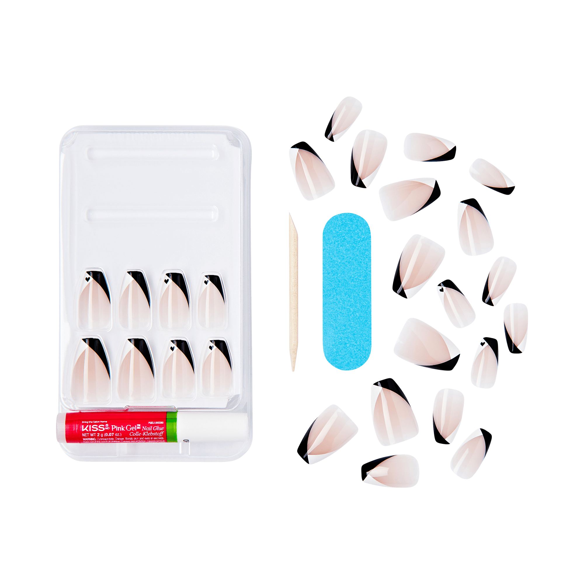 KISS Salon Design Press On Glue Nails - Splendid