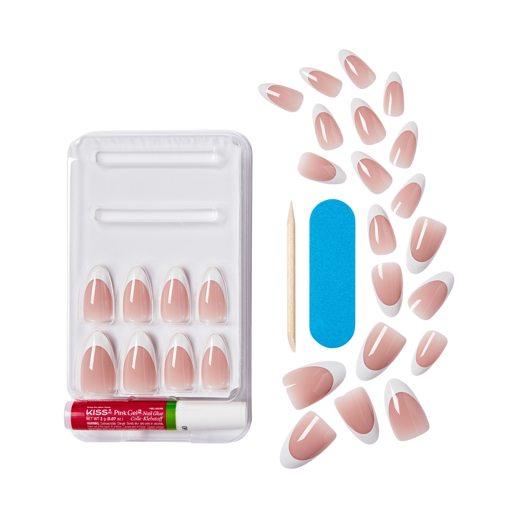 KISS My Perfect French Press On Glue Nails - All You Love