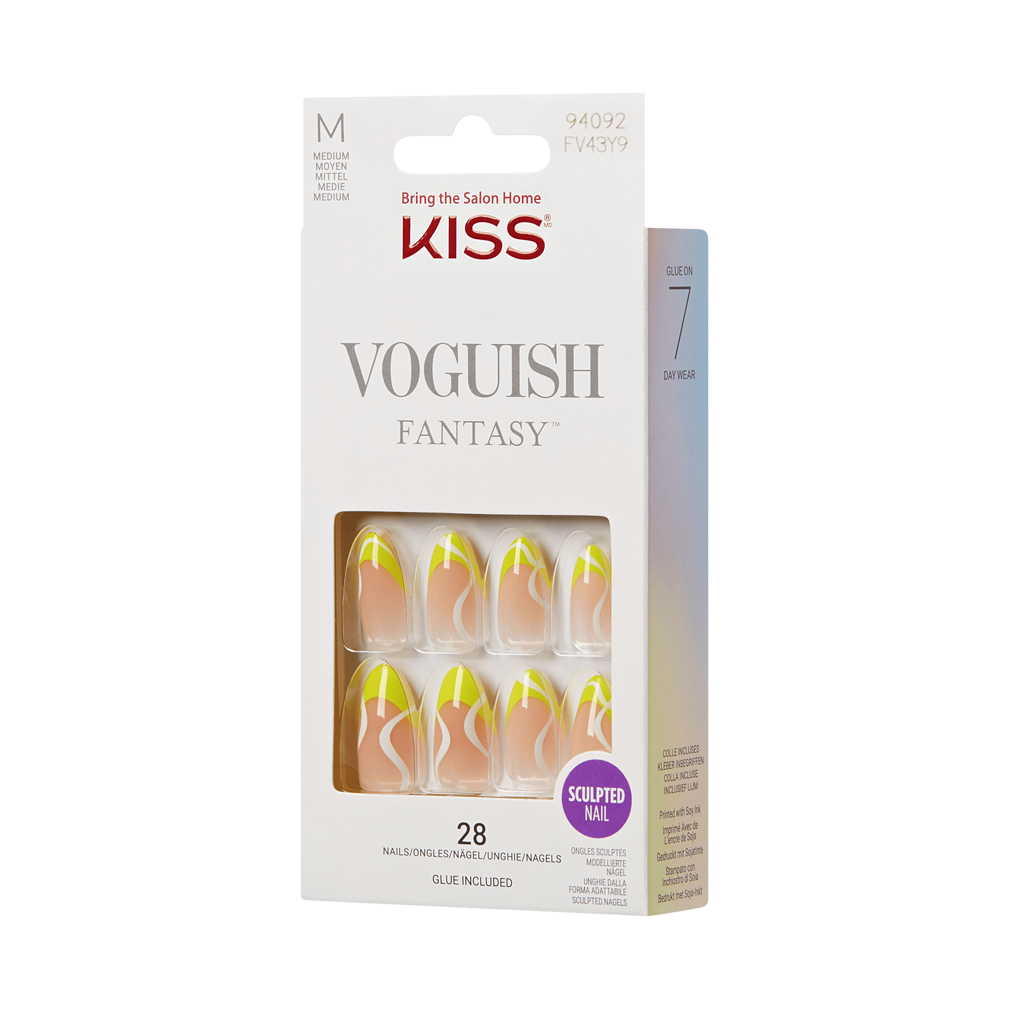 KISS Voguish Fantasy Press On Glue Nails - We Ready