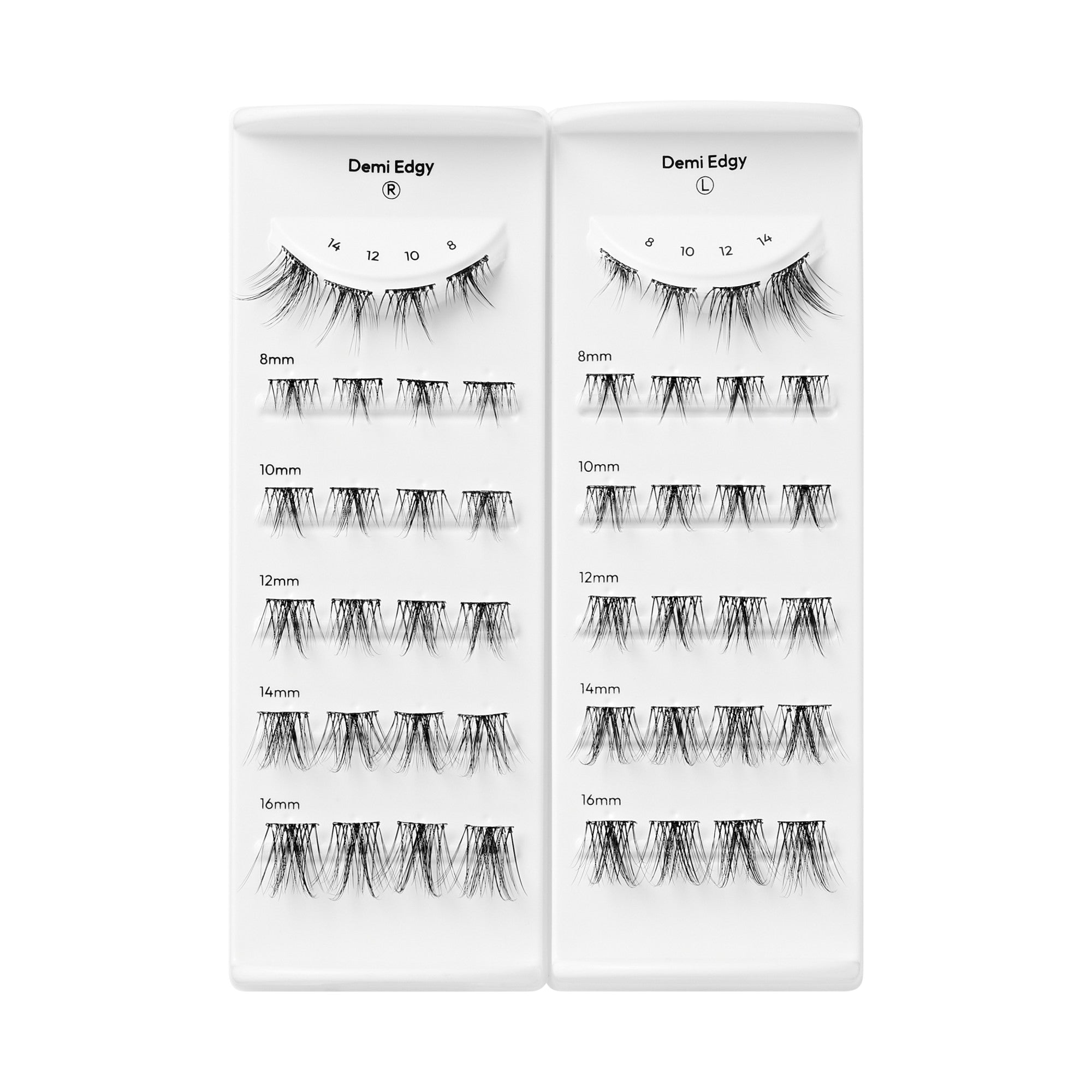 imPRESS Falsies Long Lasting Pre-Glued Lash Clusters Kit - Demi Edgy