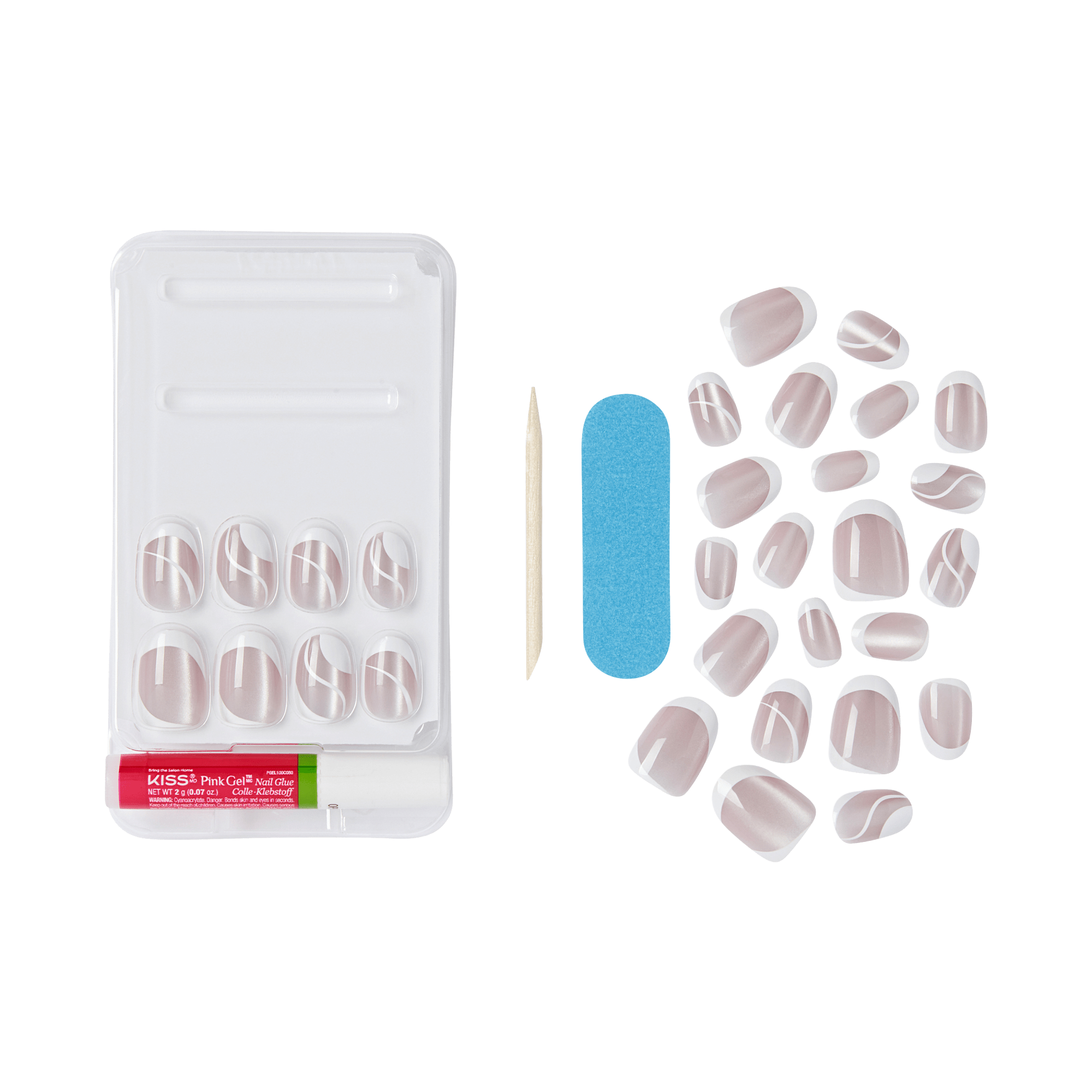 KISS Gel Fantasy Magnetic Press On Glue Nails - Guess
