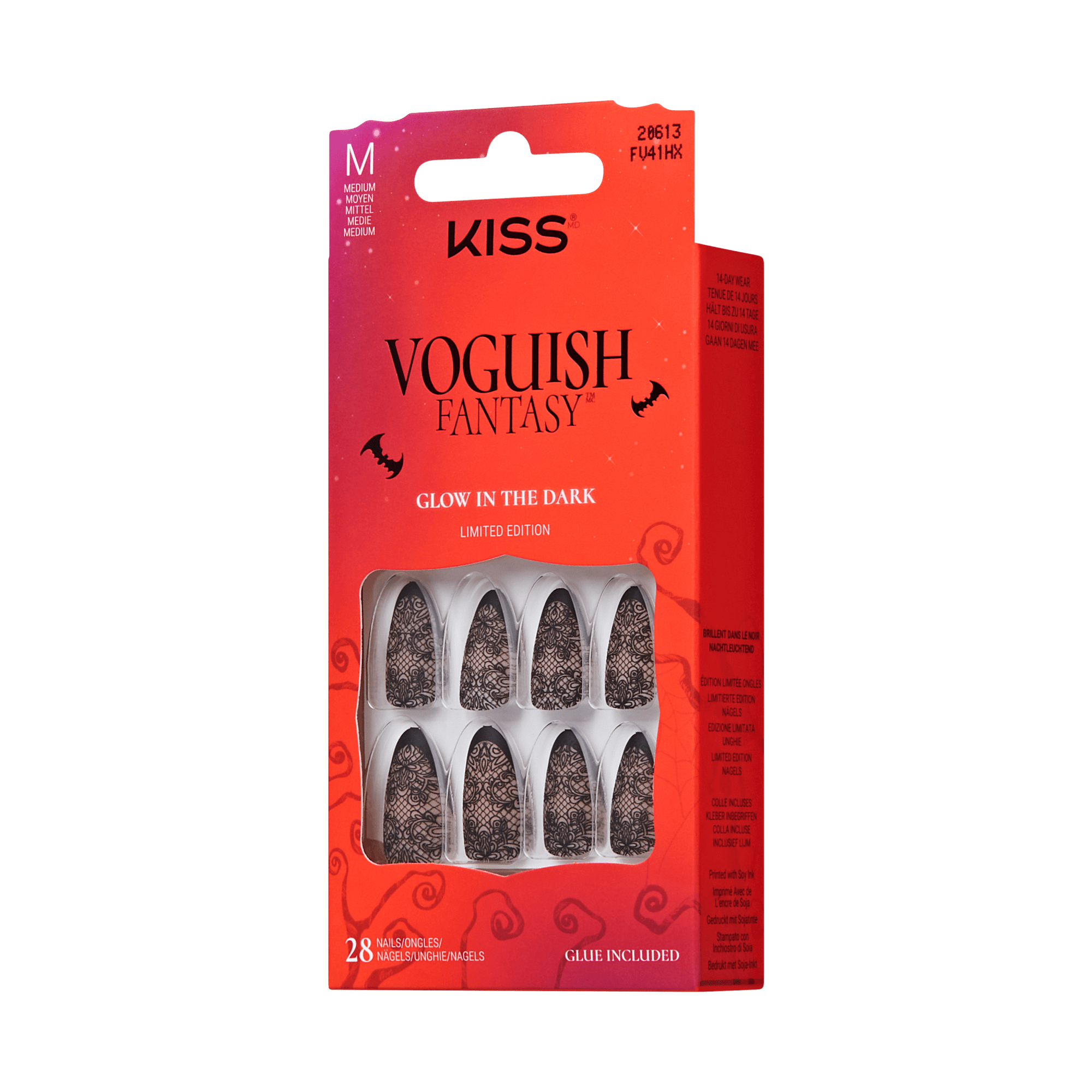 KISS Voguish Fantasy Halloween Press On Glue Nails - I Wanna Rock