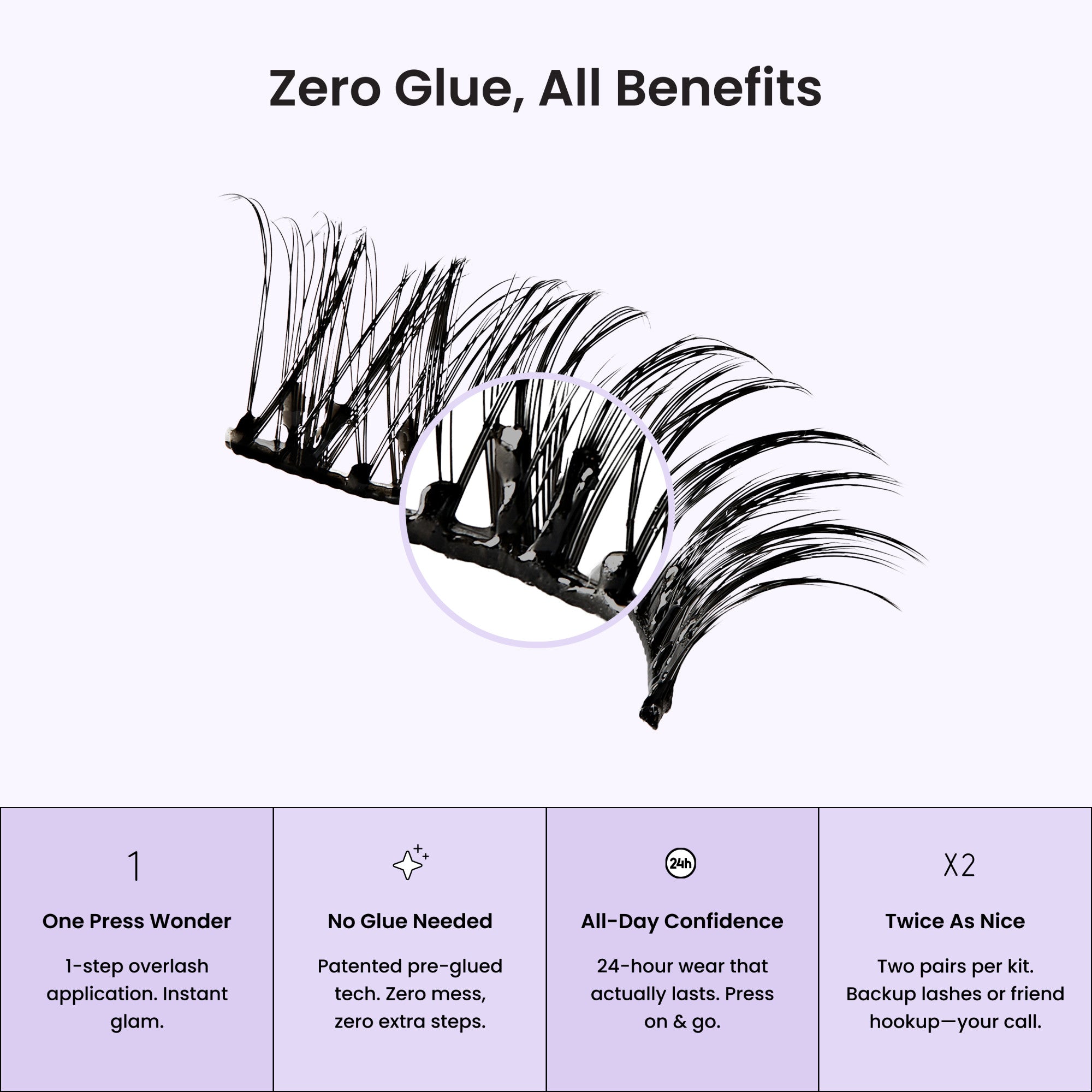 imPRESS Pre-Glued Strip Lashes Kit - Classic Volume