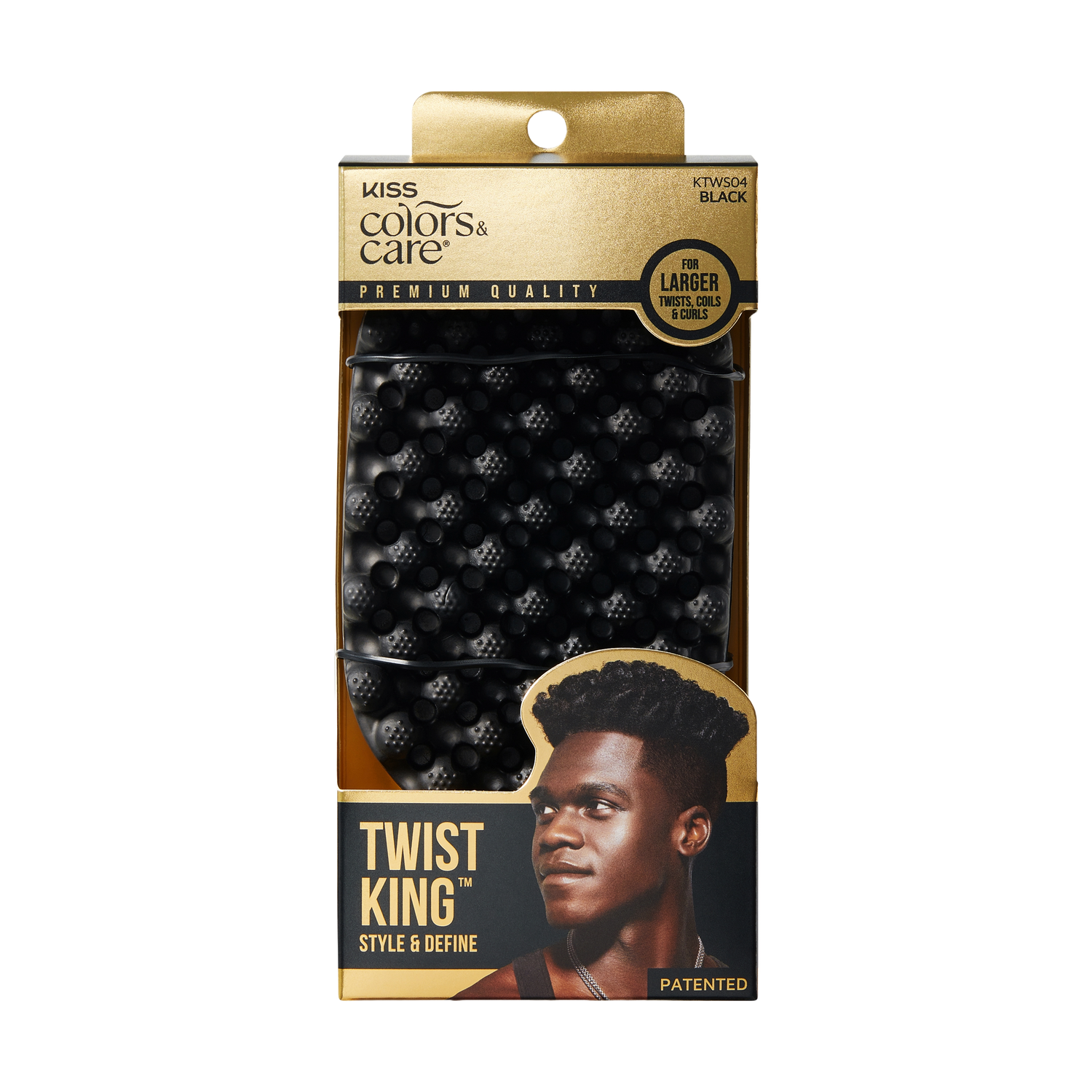 KISS Colors & Care Style & Define Twist King - Black