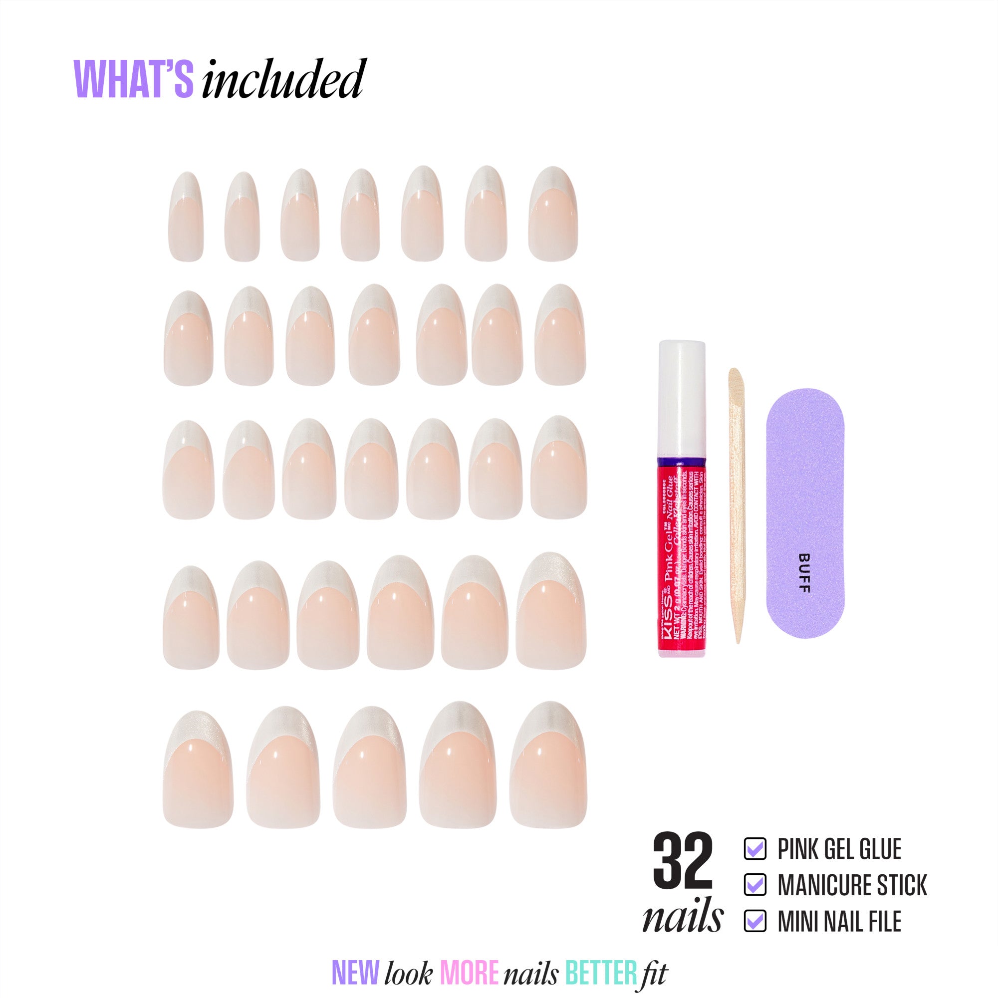 KISS CORE Magnetic Press On Glue Nails - Patchouli