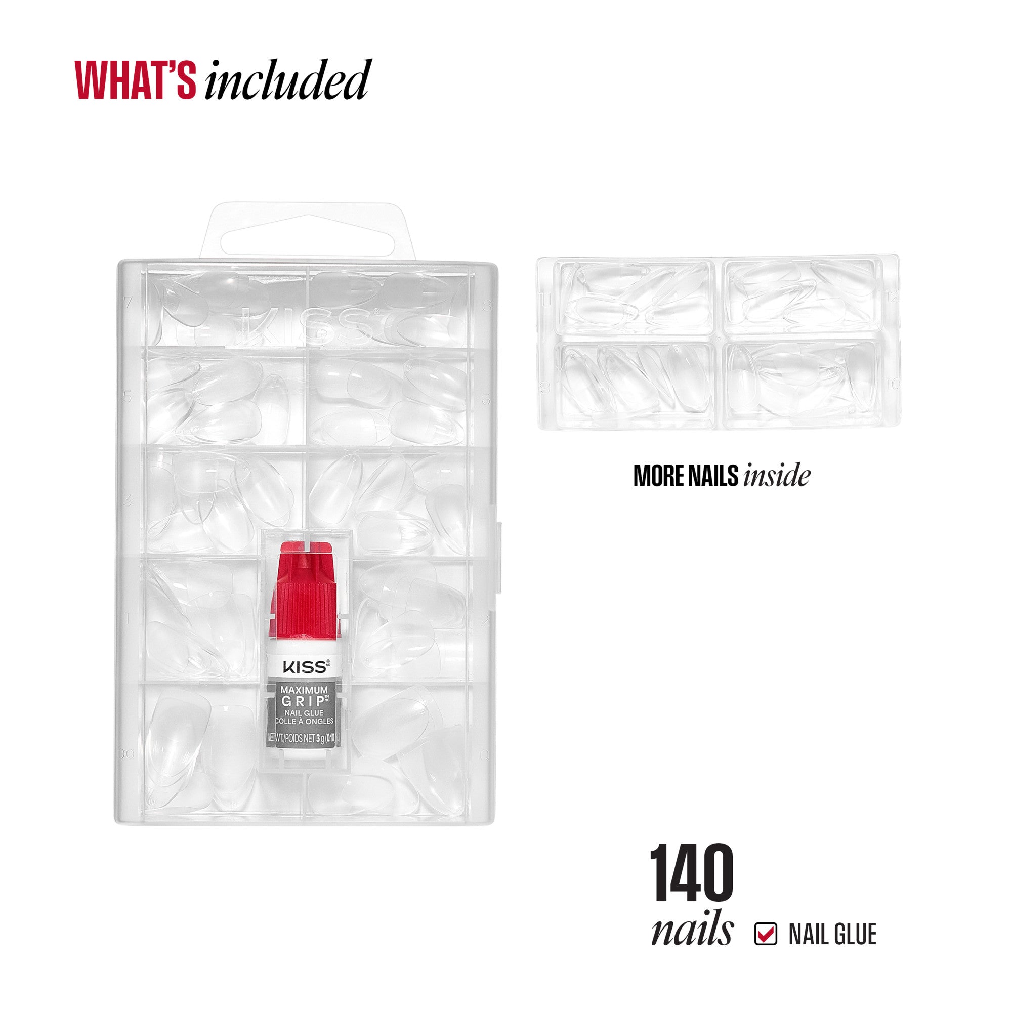 KISS Professional Full Cover Press On Nails - Unlimited