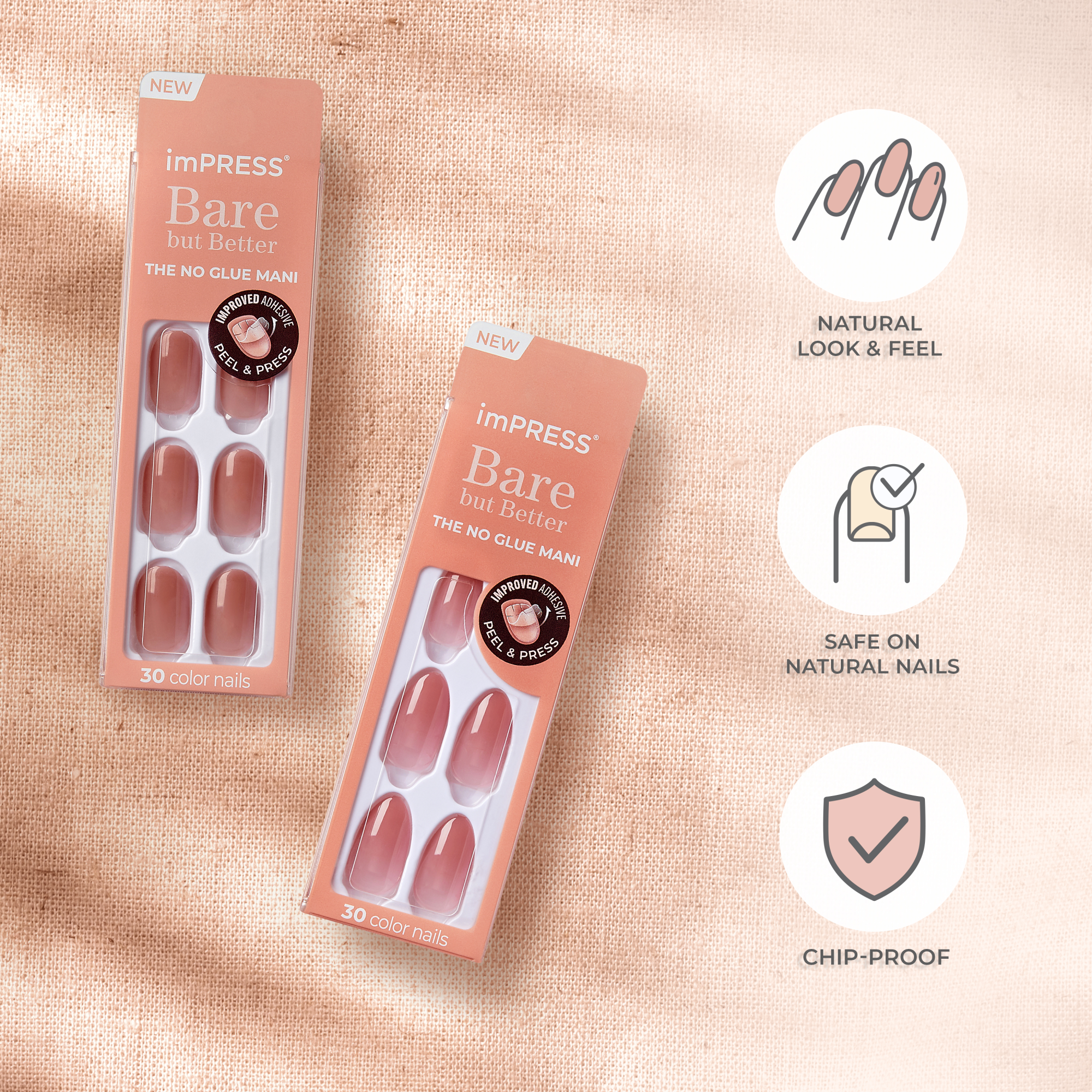 imPRESS Bare but Better Press On Nails - Serenity