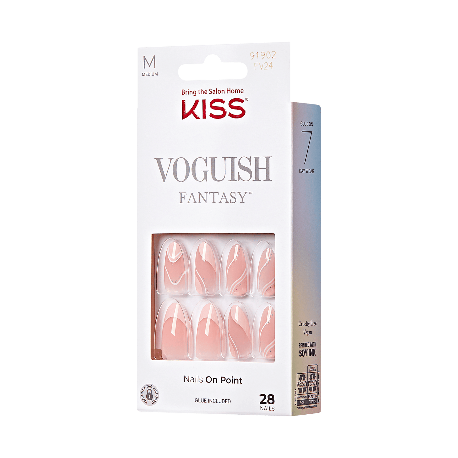 KISS Voguish Fantasy Press On Glue Nails - Underwater