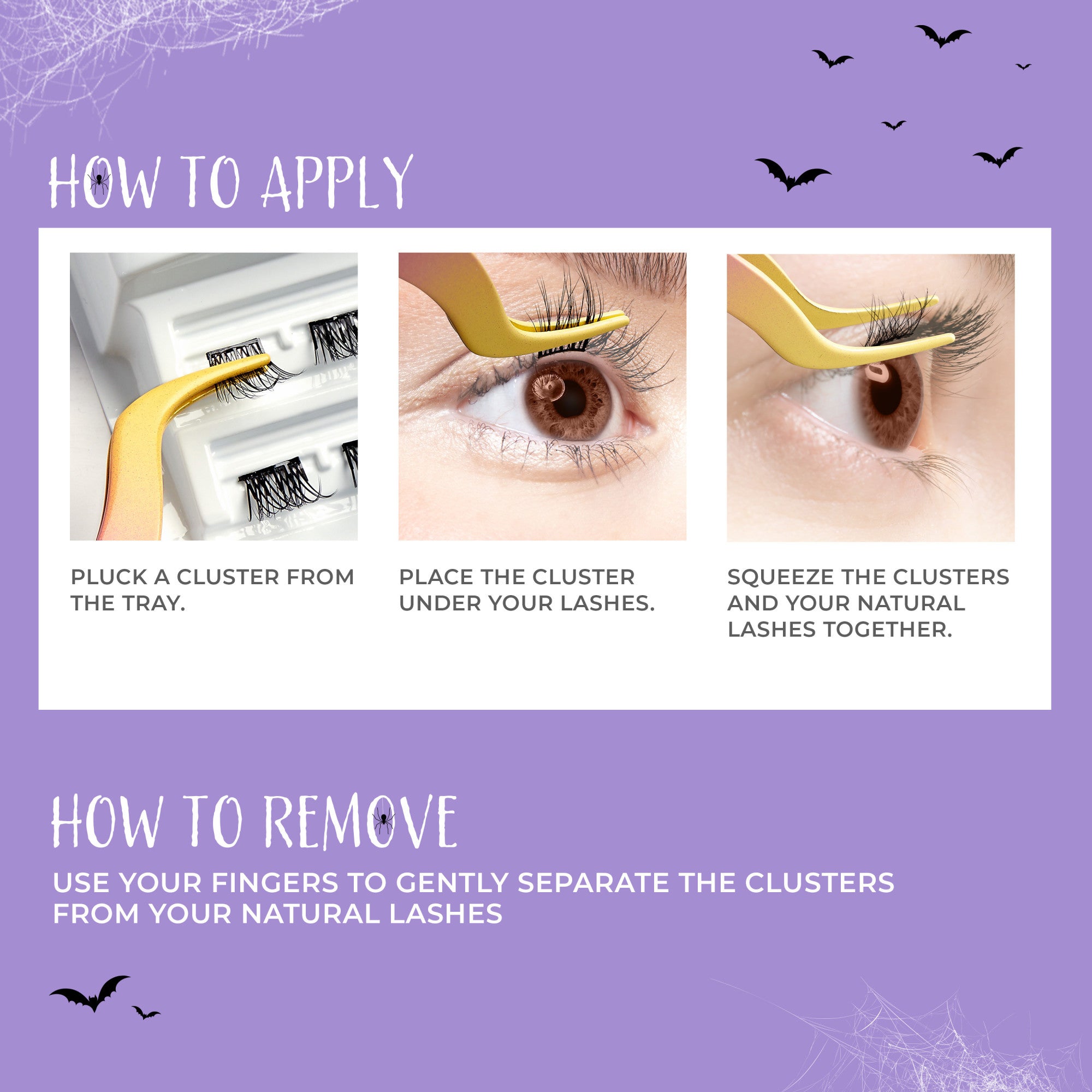 imPRESS Falsies Self Adhesive Eyelashes Halloween Minipack - Fright Night