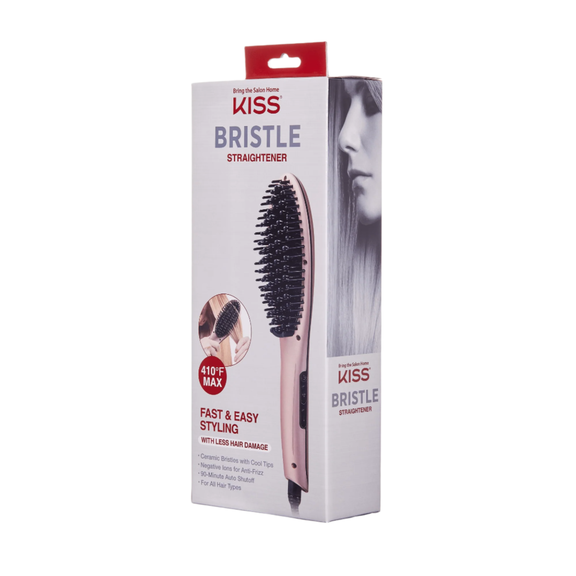 KISS Bristle Straightener Heat Brush