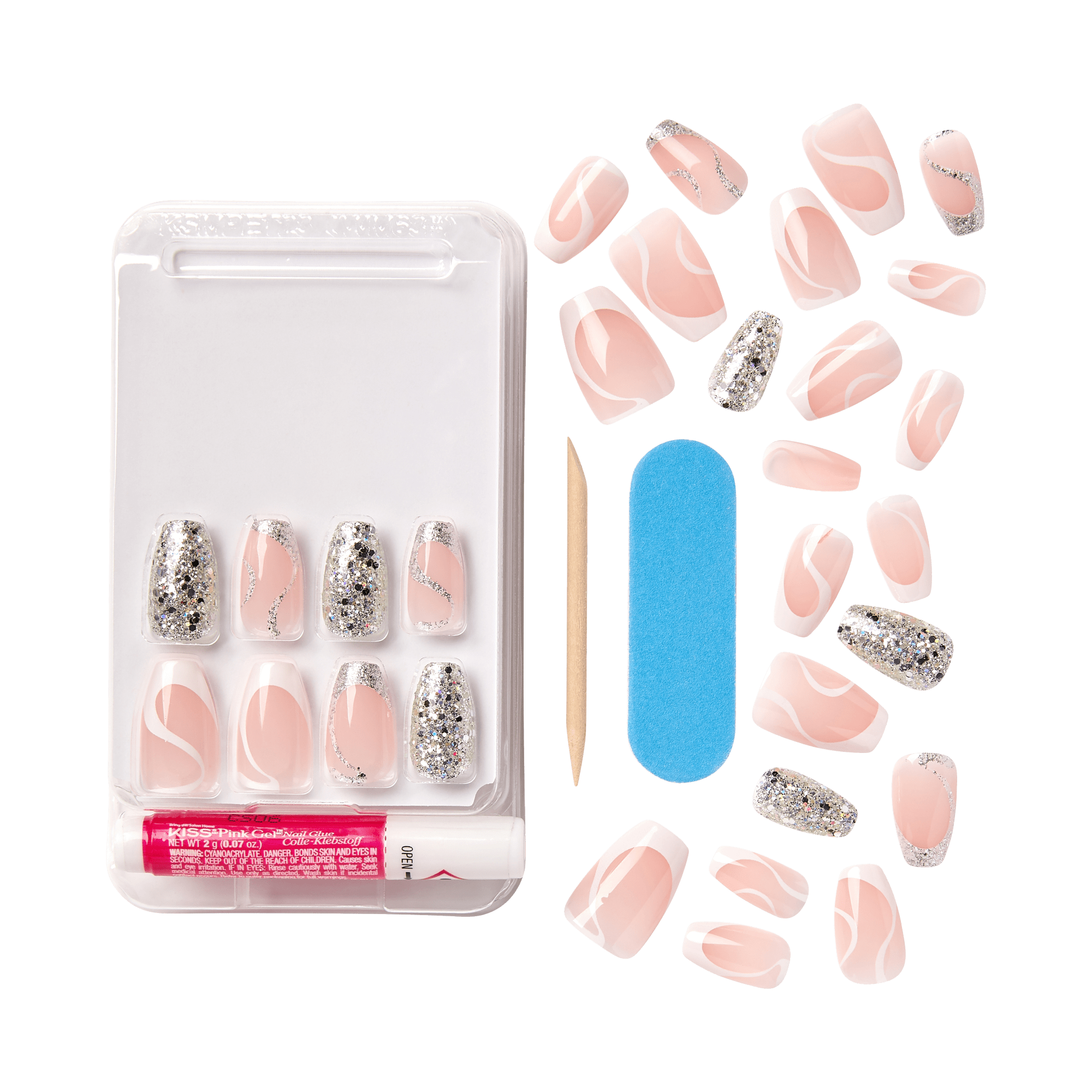 KISS Voguish Fantasy Press On Glue Nails - Fashspiration