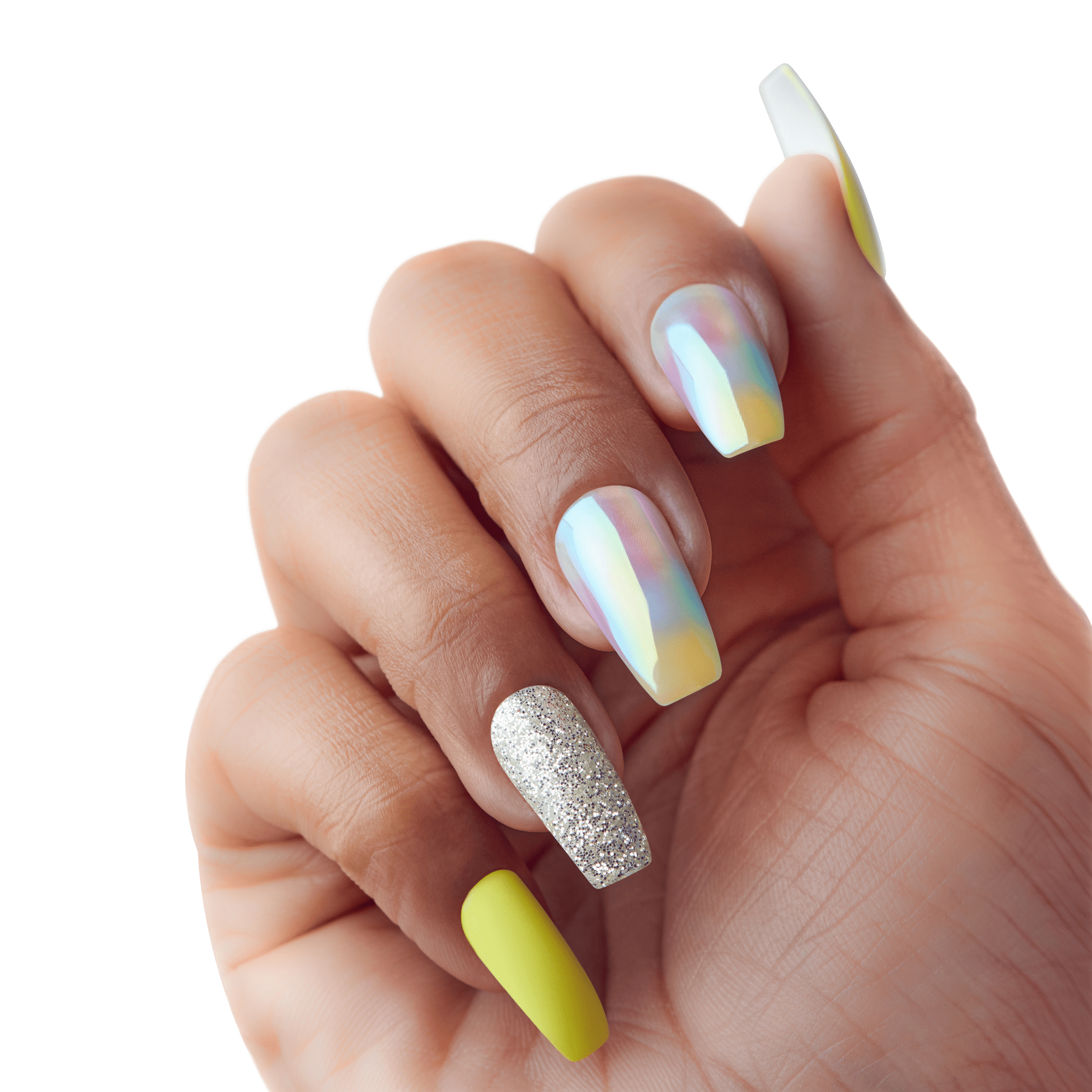 KISS Gel Fantasy Press On Glue Nails - In Your Eyes