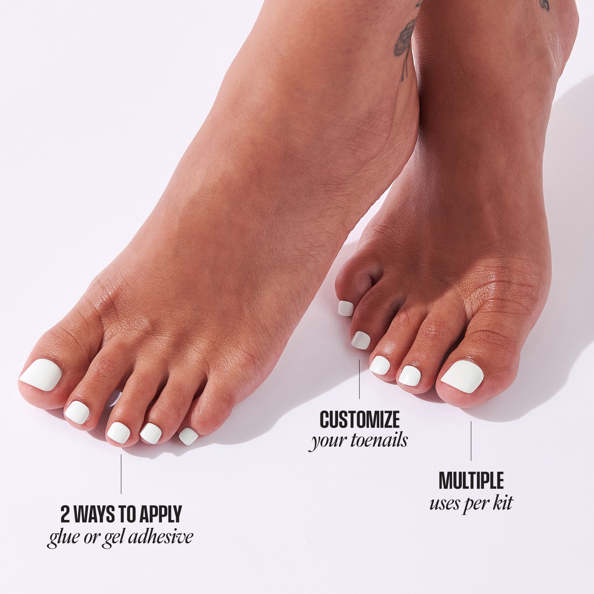 KISS Professional Full Cover Press On Toenails - Tippy Toes